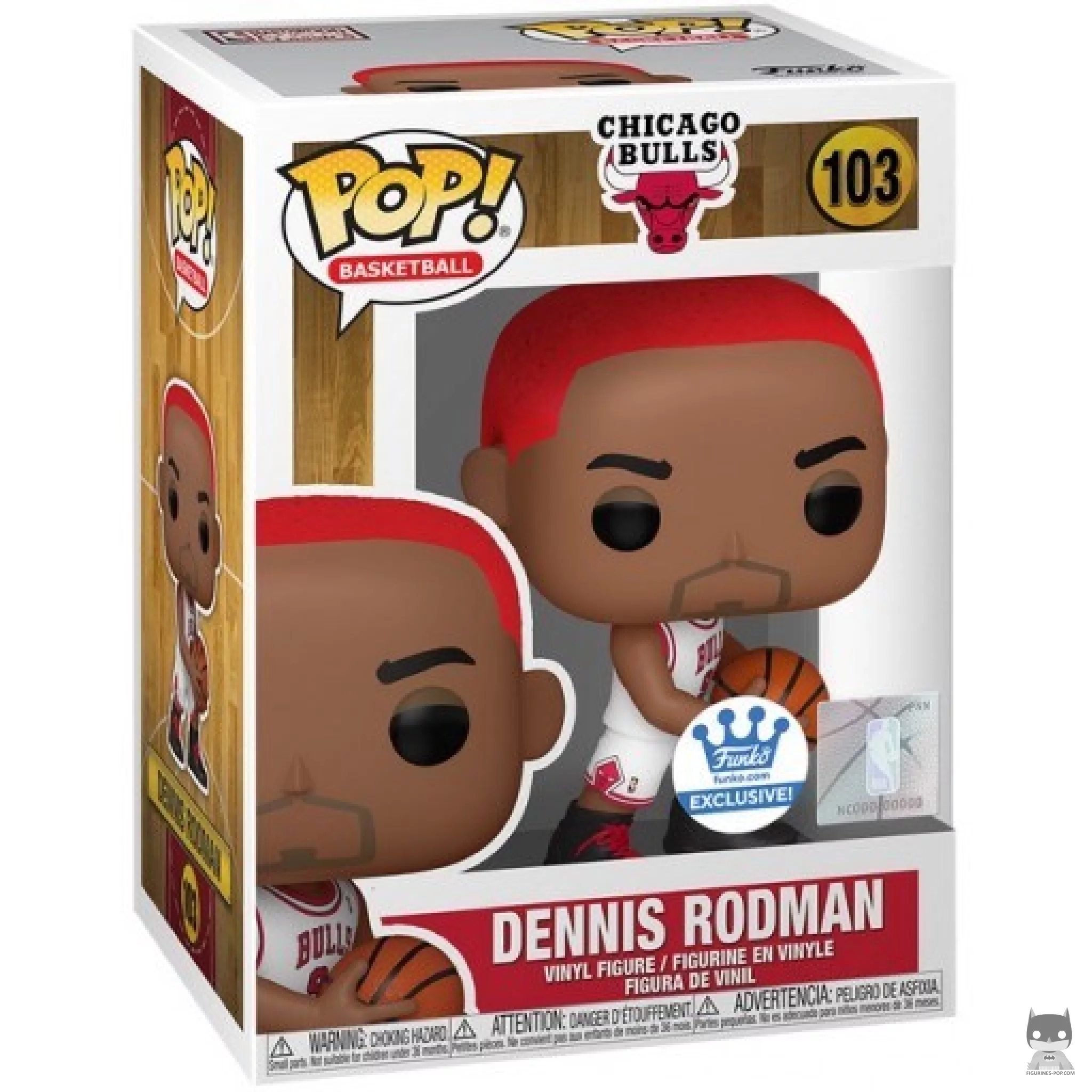 Figurine Funko POP Dennis Rodman (Cheveux Rouges) avec boîte