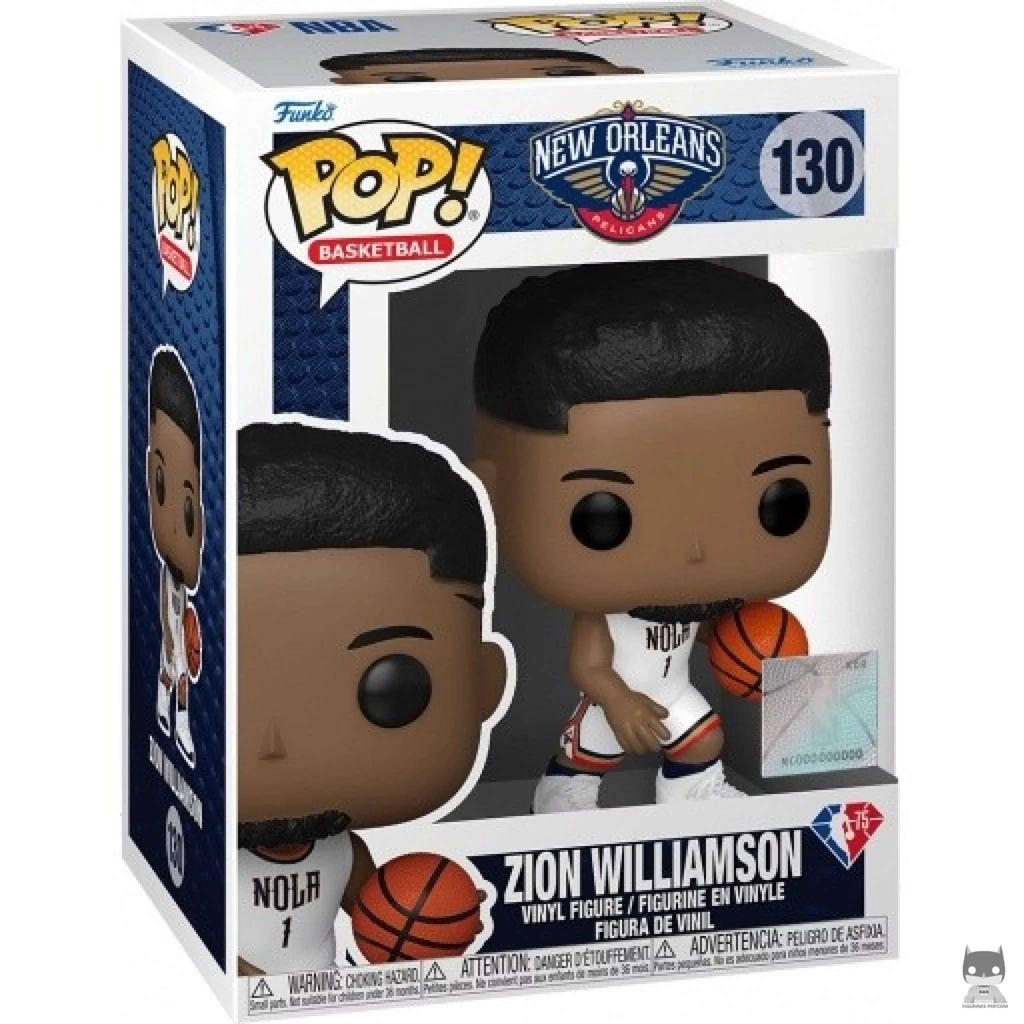 Figurine Funko POP Zion Williamson avec boîte
