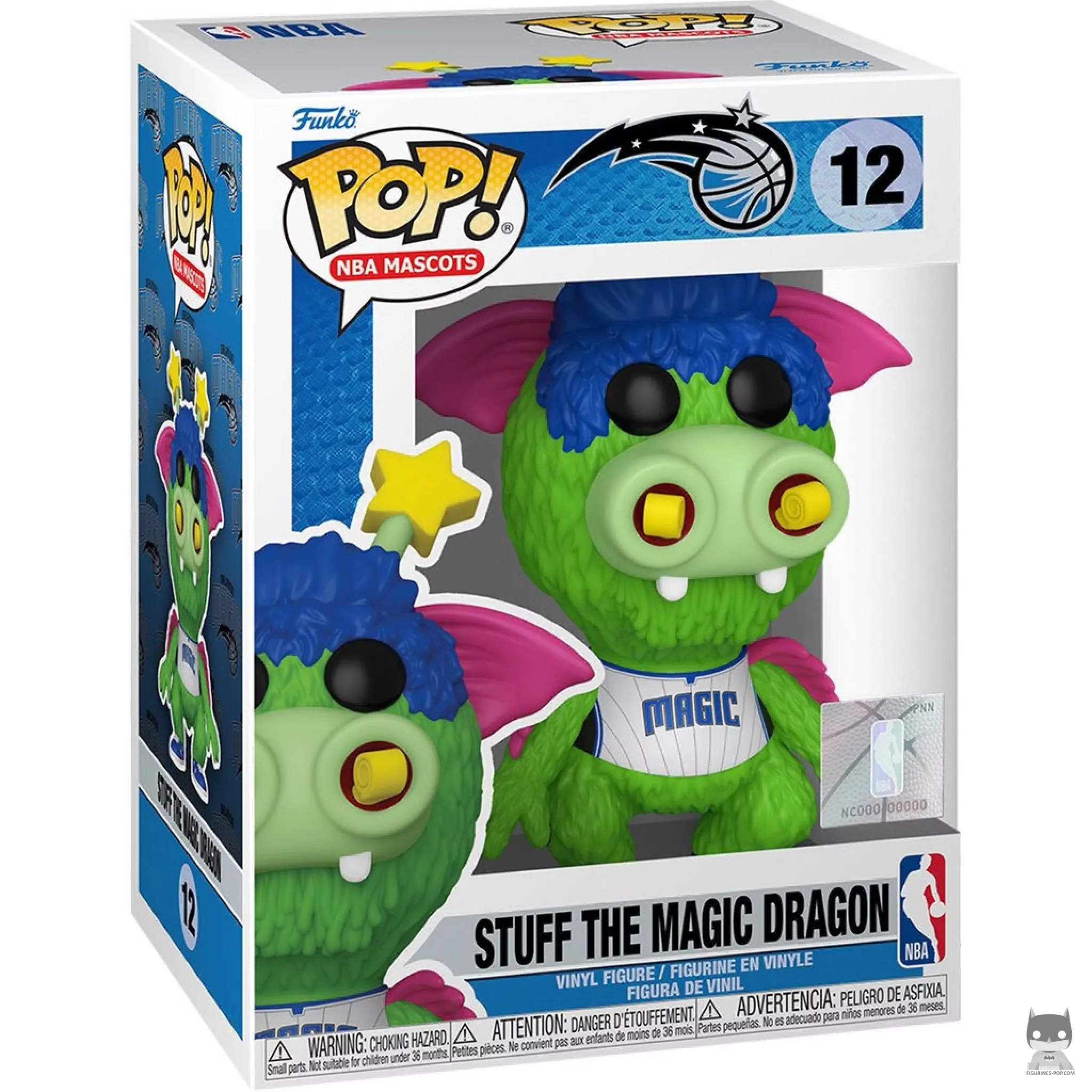 Figurine Funko POP Stuff the Magic Dragon (Orlando Magic) avec boîte