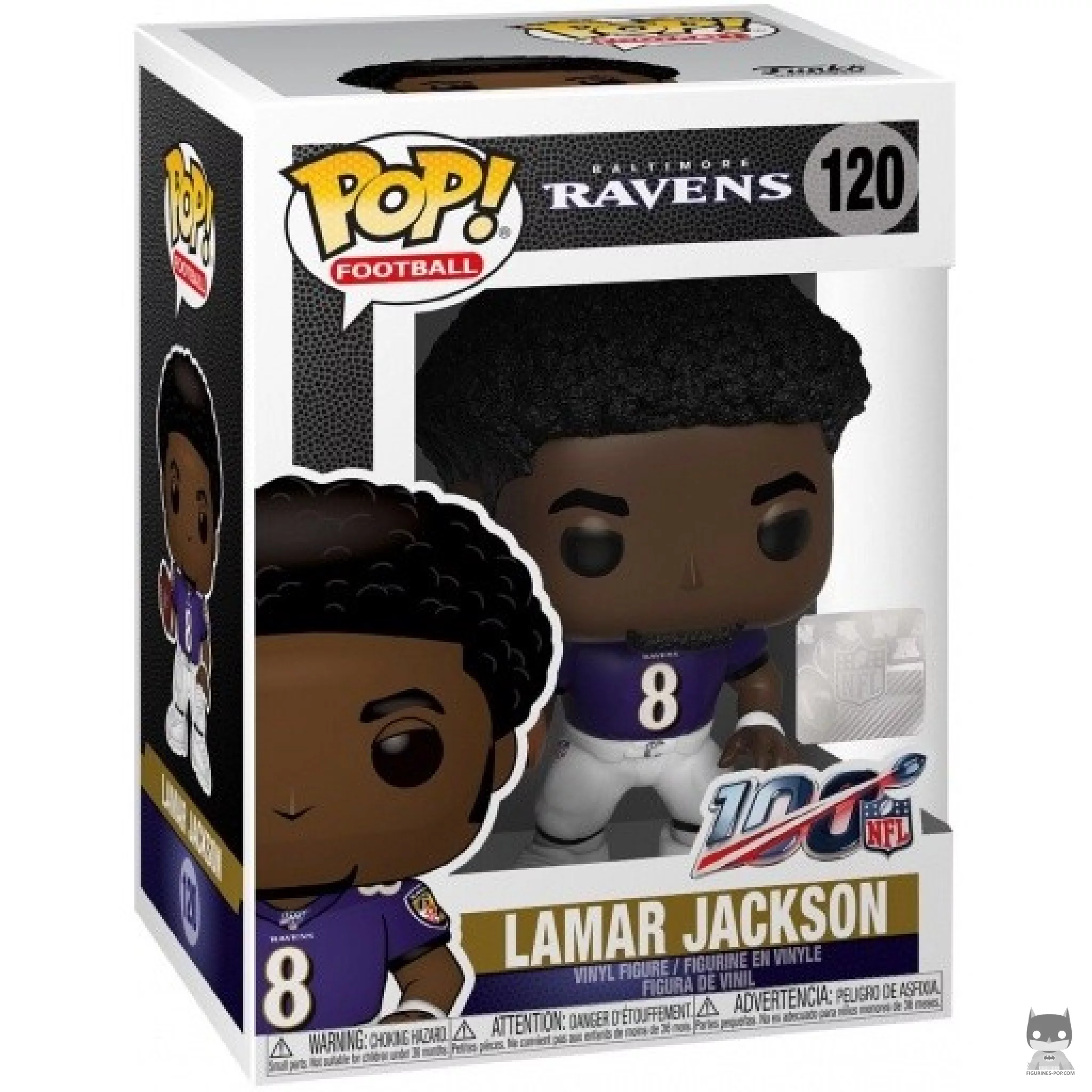 Figurine Funko POP Lamar Jackson avec boîte