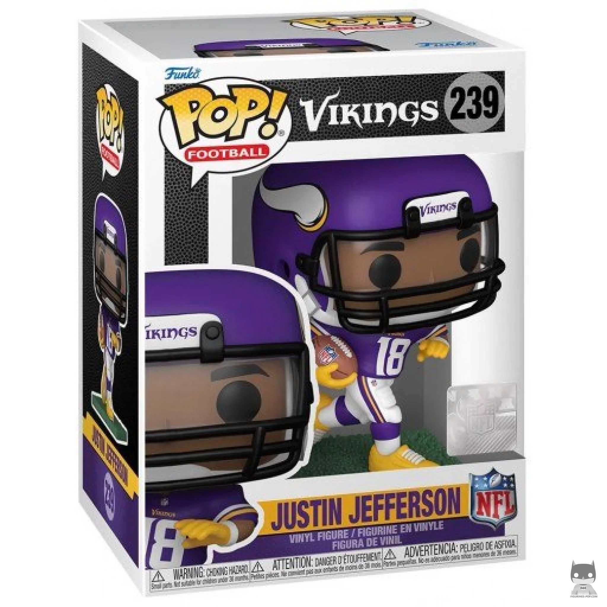 Figurine Funko POP Justin Jefferson avec boîte