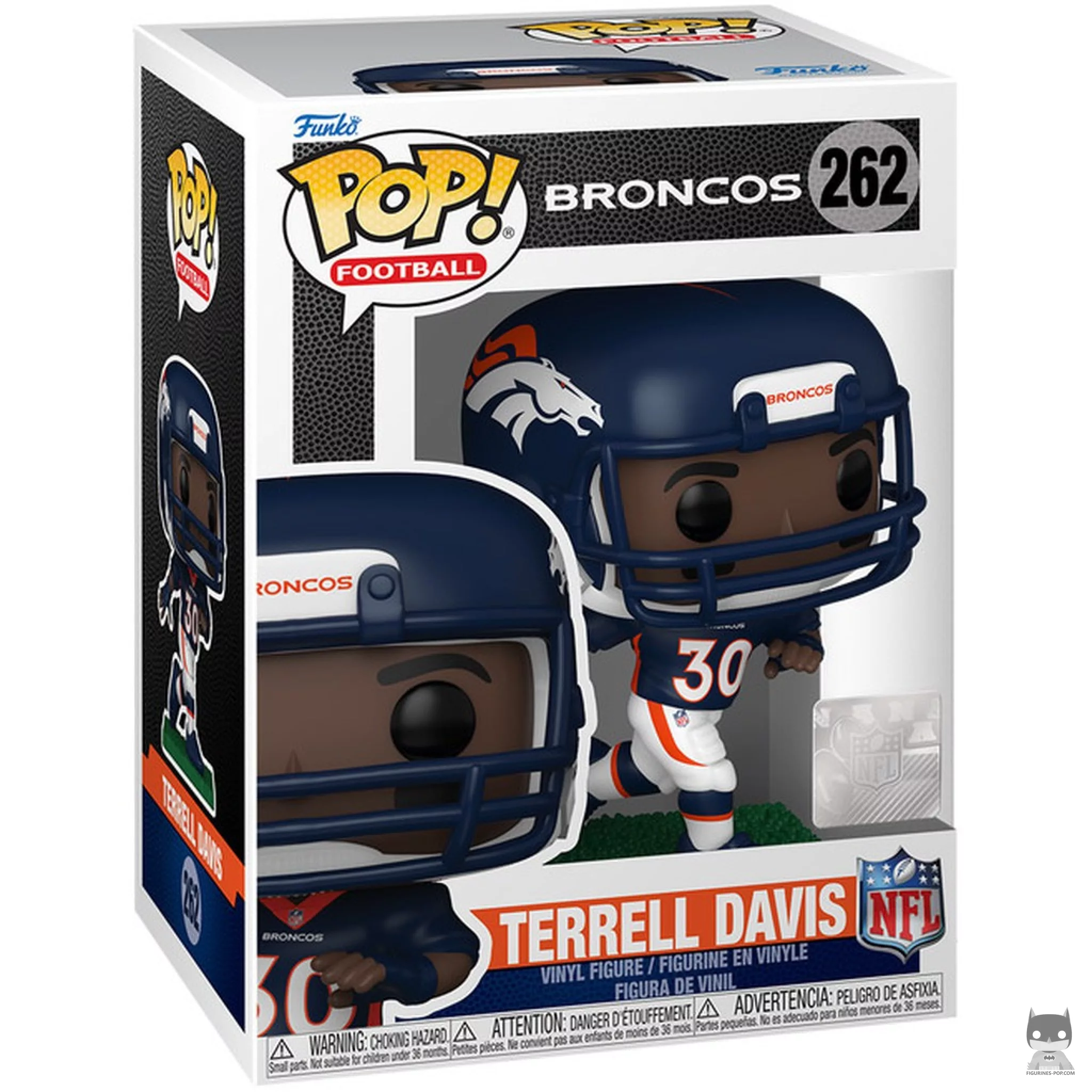 Figurine Funko POP Terrell Davis avec boîte