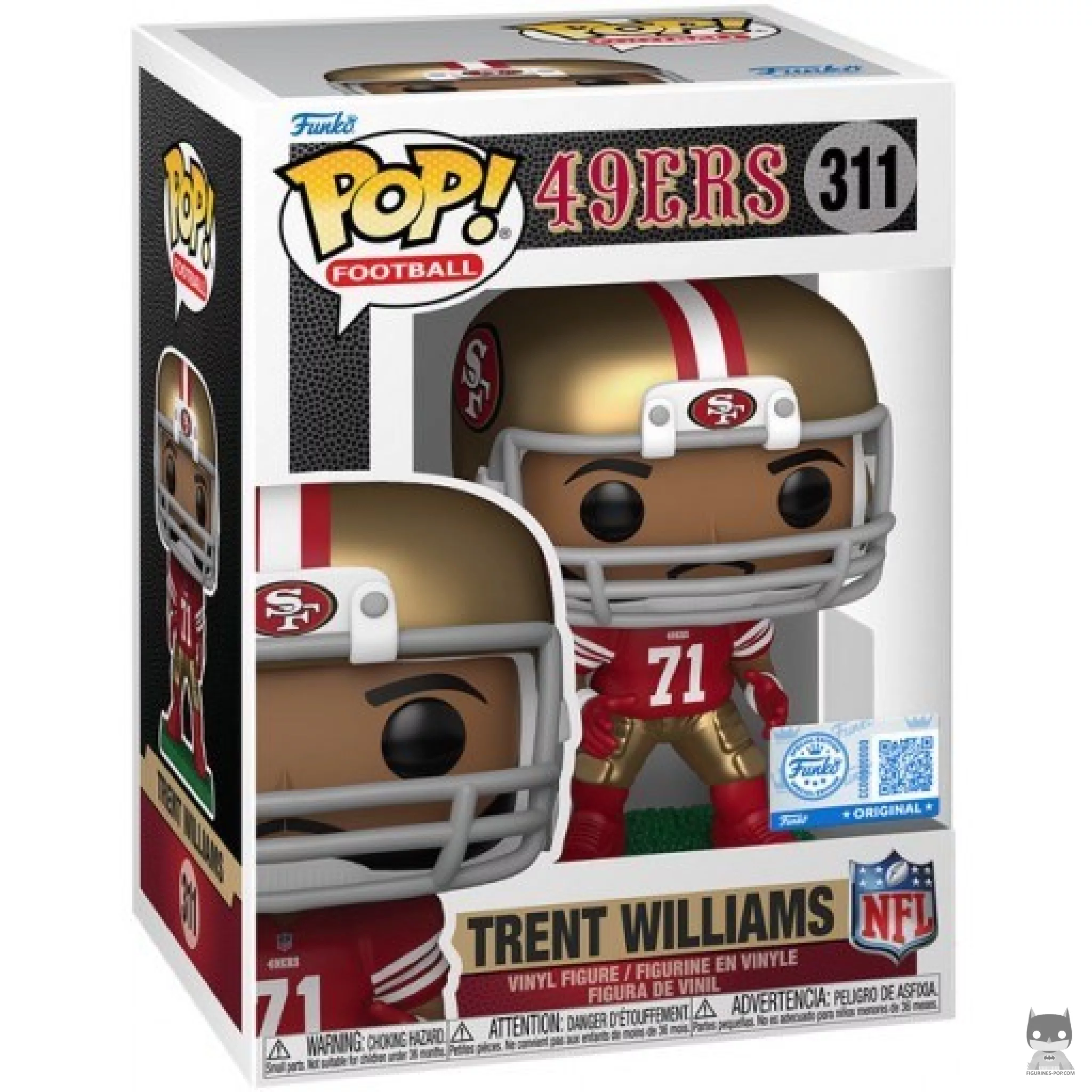 Figurine Funko POP Trent Williams avec boîte
