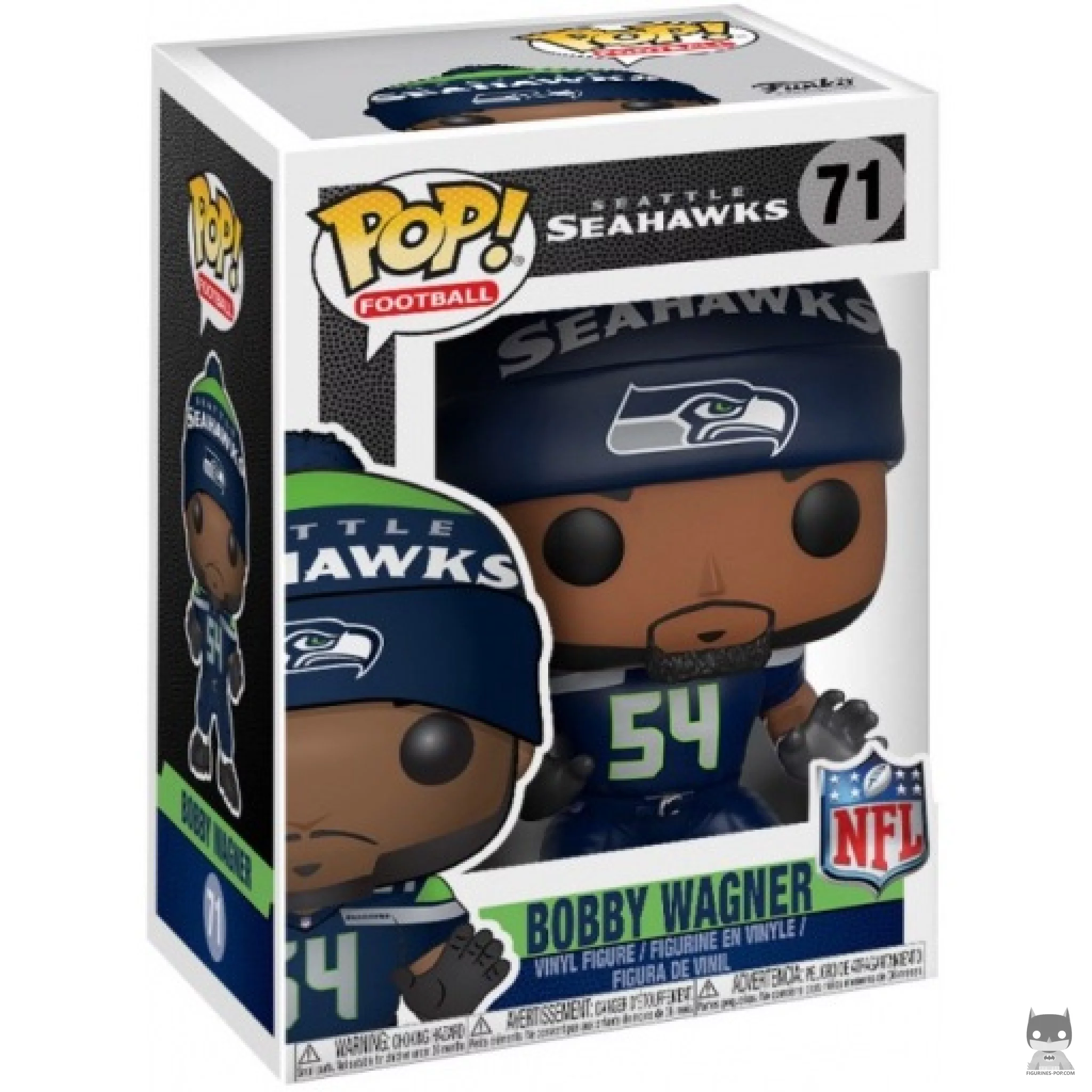 Figurine Funko POP Bobby Wagner (Seahawks Home) avec boîte