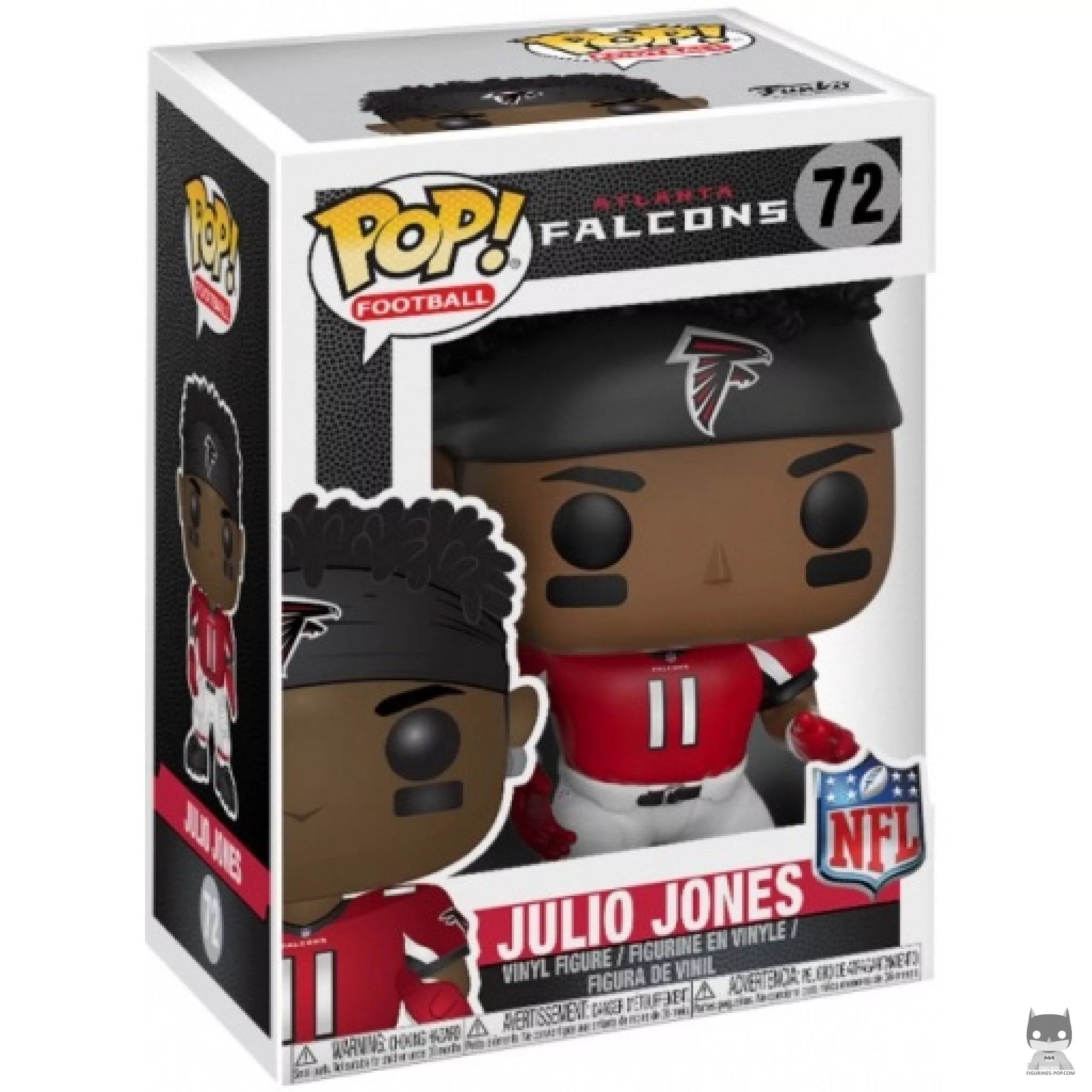Figurine Funko POP Julio Jones (Falcons Home) avec boîte