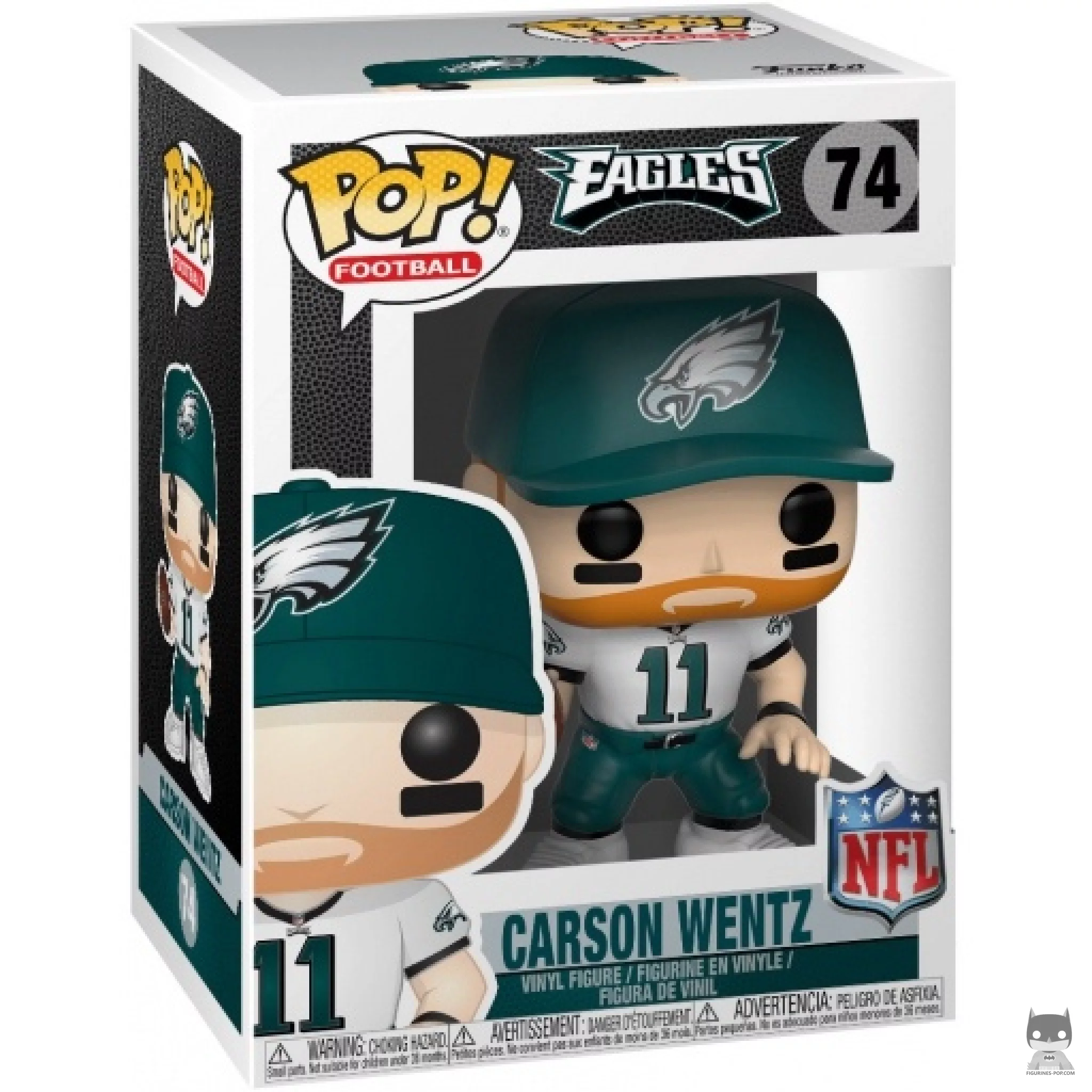 Figurine Funko POP Carson Wentz avec boîte