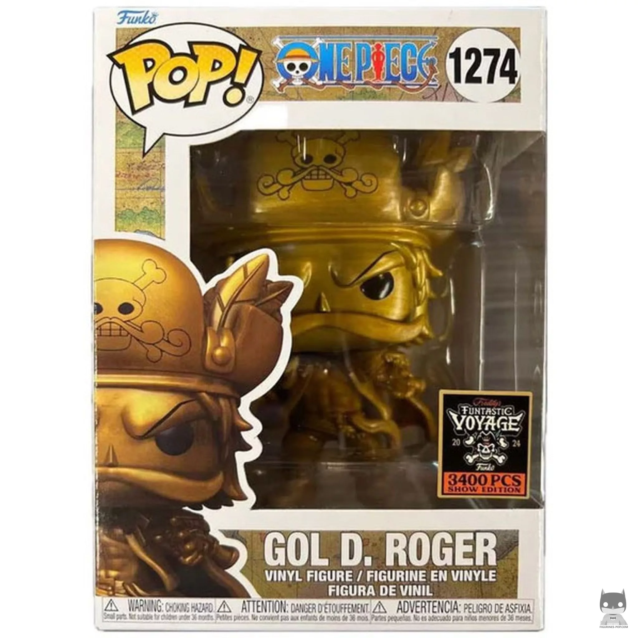 Figurine Funko POP Gol D. Roger (Or) avec boîte