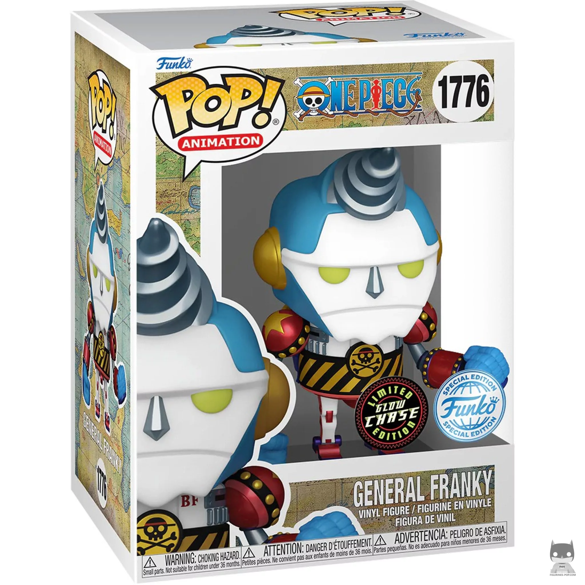 Figurine Funko POP General Franky (Chase & Glow in the Dark) avec boîte