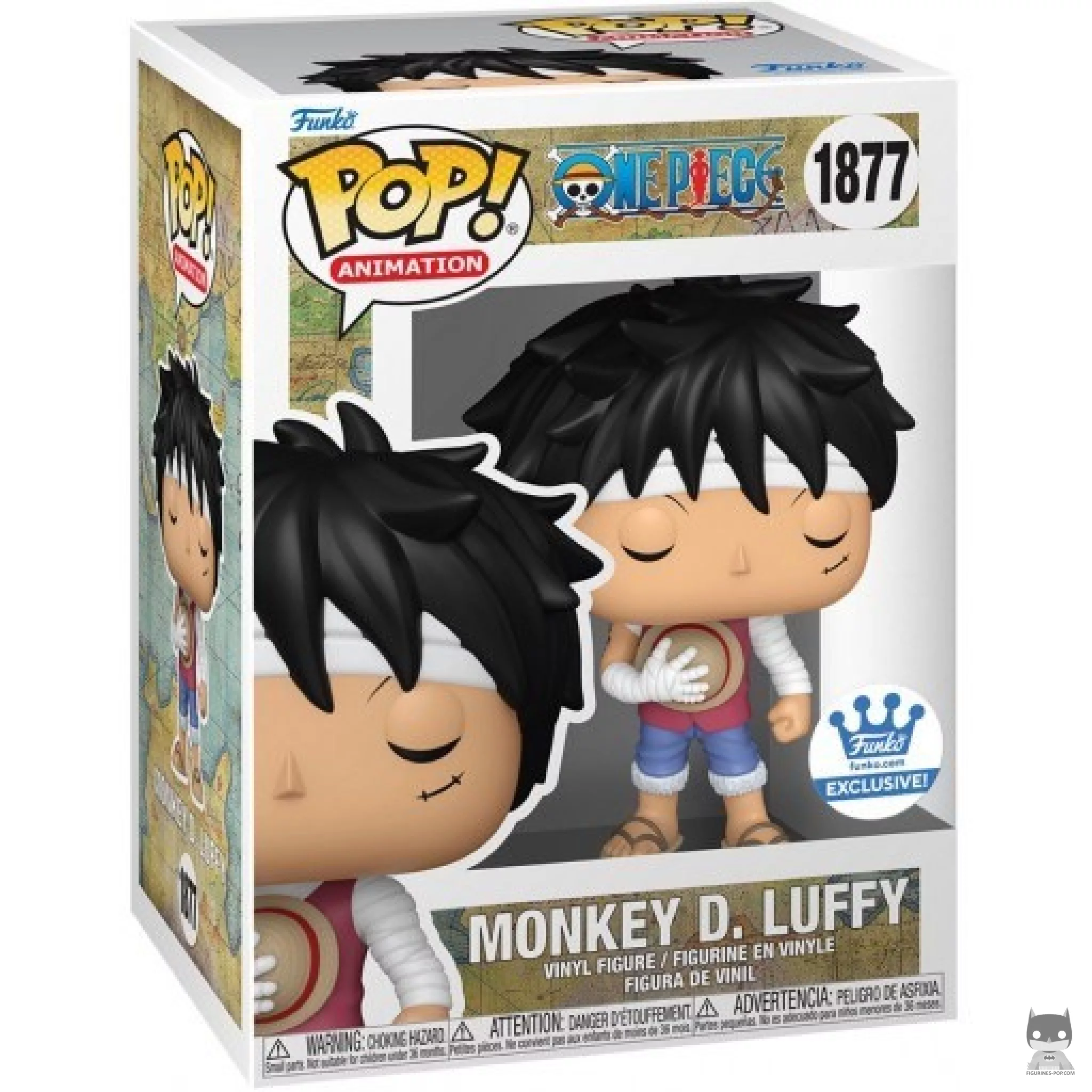 Figurine Funko POP Monkey D. Luffy 3D2Y avec boîte