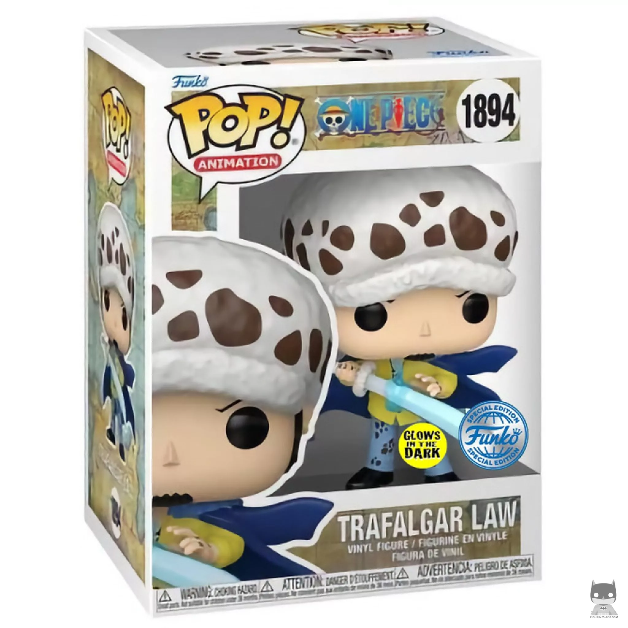 Figurine Funko POP Trafalgar Law (Glow in the Dark) avec boîte