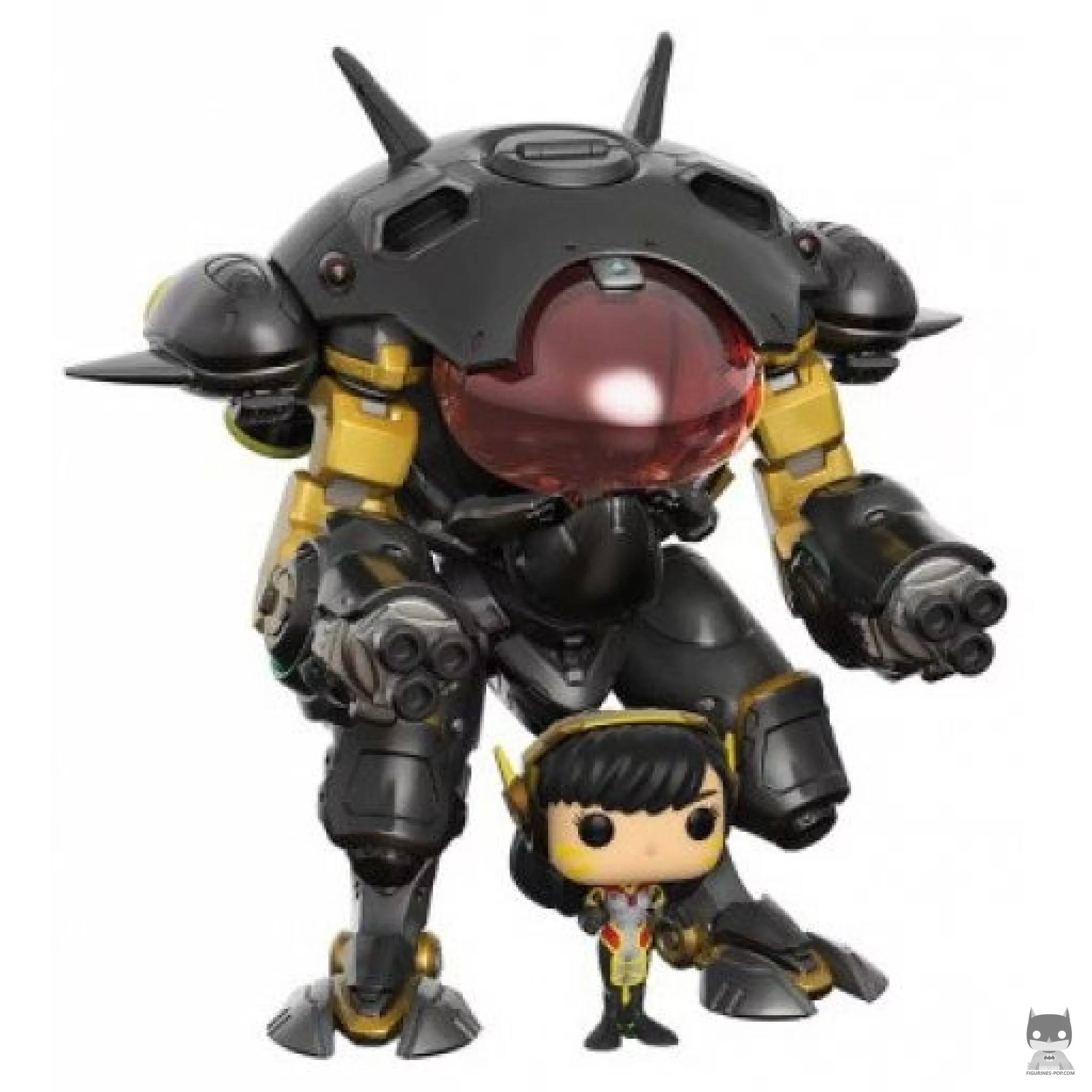 Figurine Funko POP D.Va avec Meka (Fibre de Carbone) (Supersized) (Overwatch)