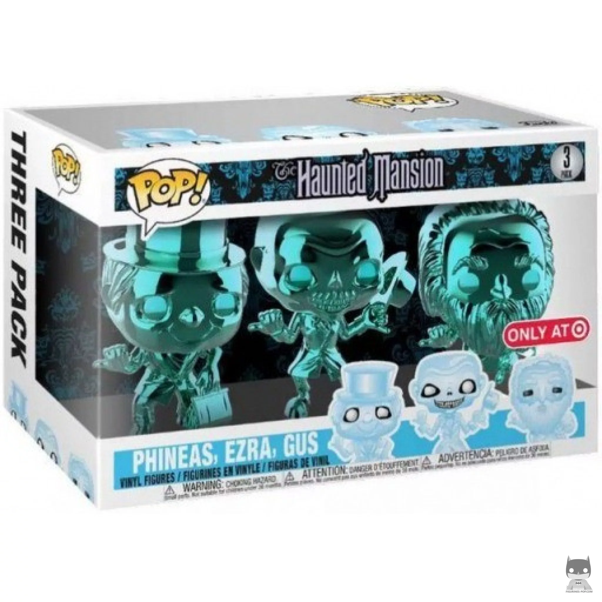 Figurine Funko POP Phineas, Ezra & Gus (Chrome) avec boîte