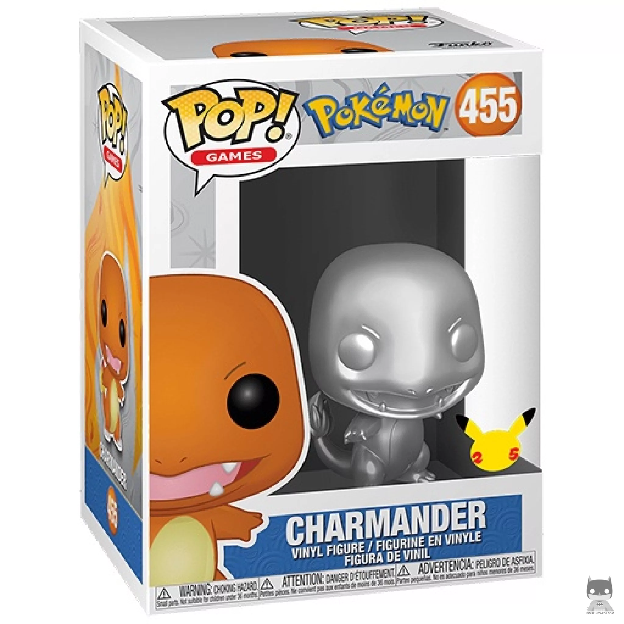 Figurine Funko POP Salamèche (Silver) avec boîte