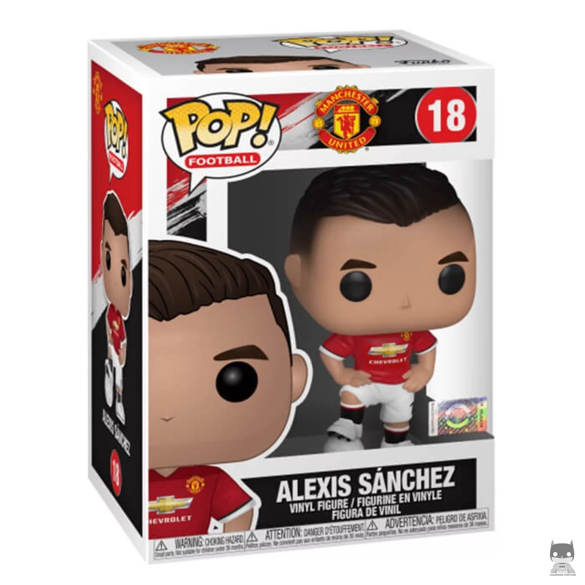 Figurine Funko POP Alexis Sanchez (Manchester United) avec boîte