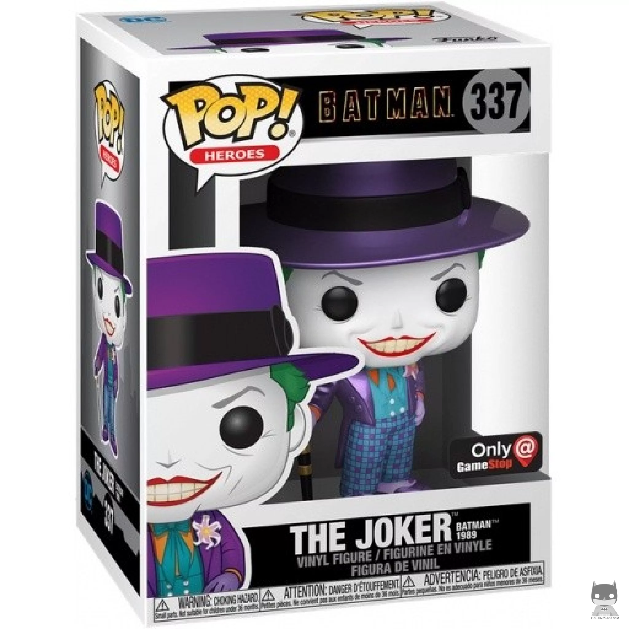 Figurine Funko POP Joker (Batman 1989) (Metallic) avec boîte