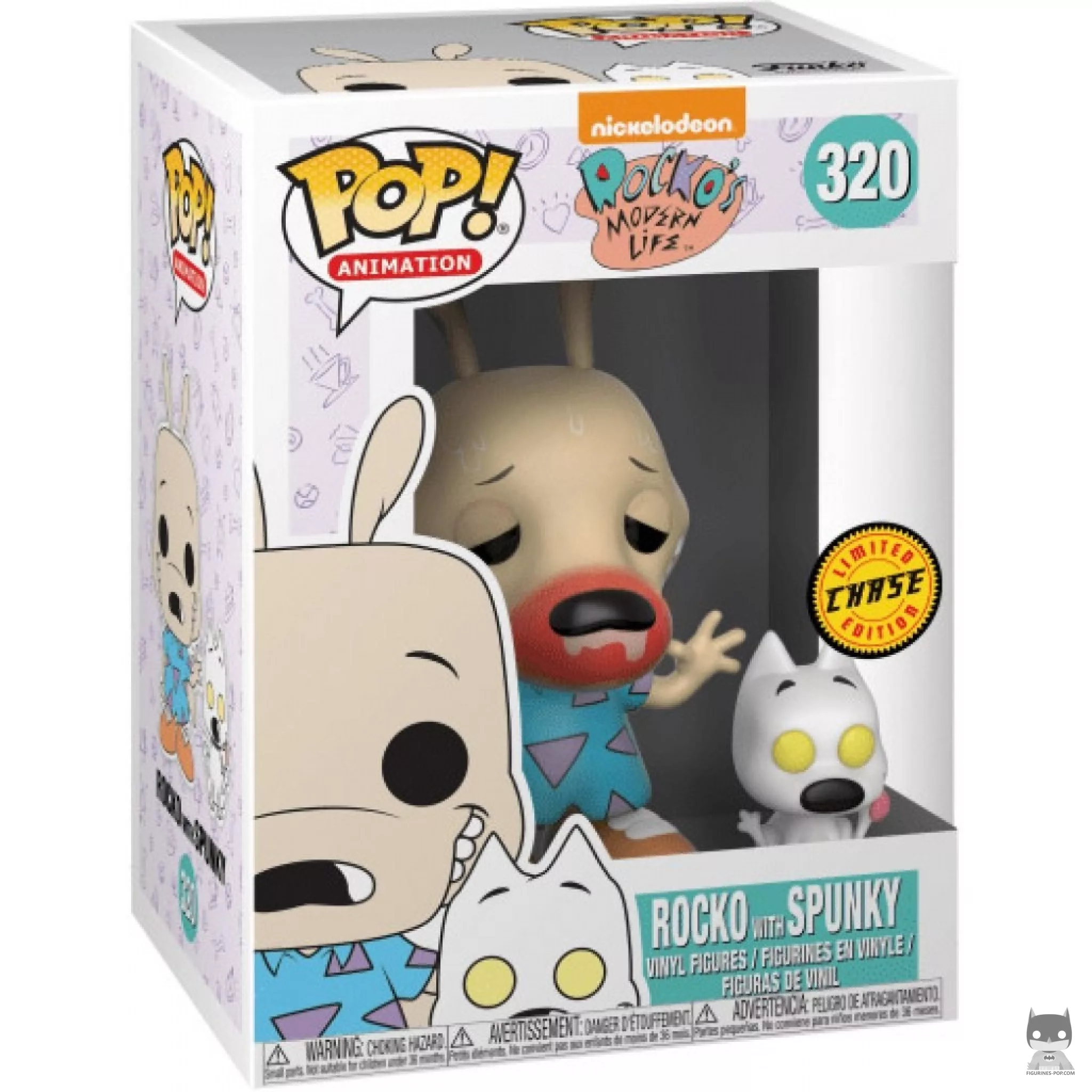 Figurine Funko POP Rocko avec Spunky (Chase) avec boîte