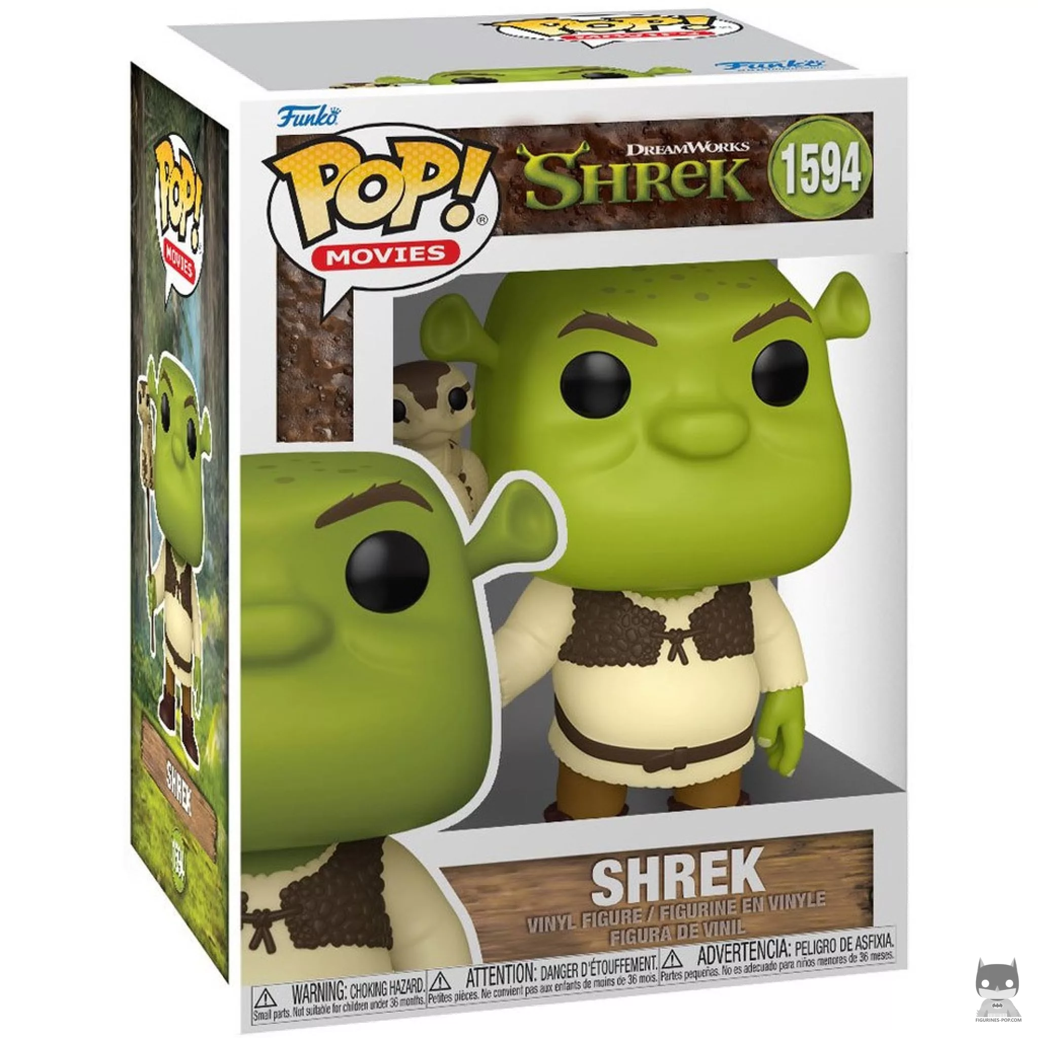 Figurine Funko POP Shrek avec serpent avec boîte