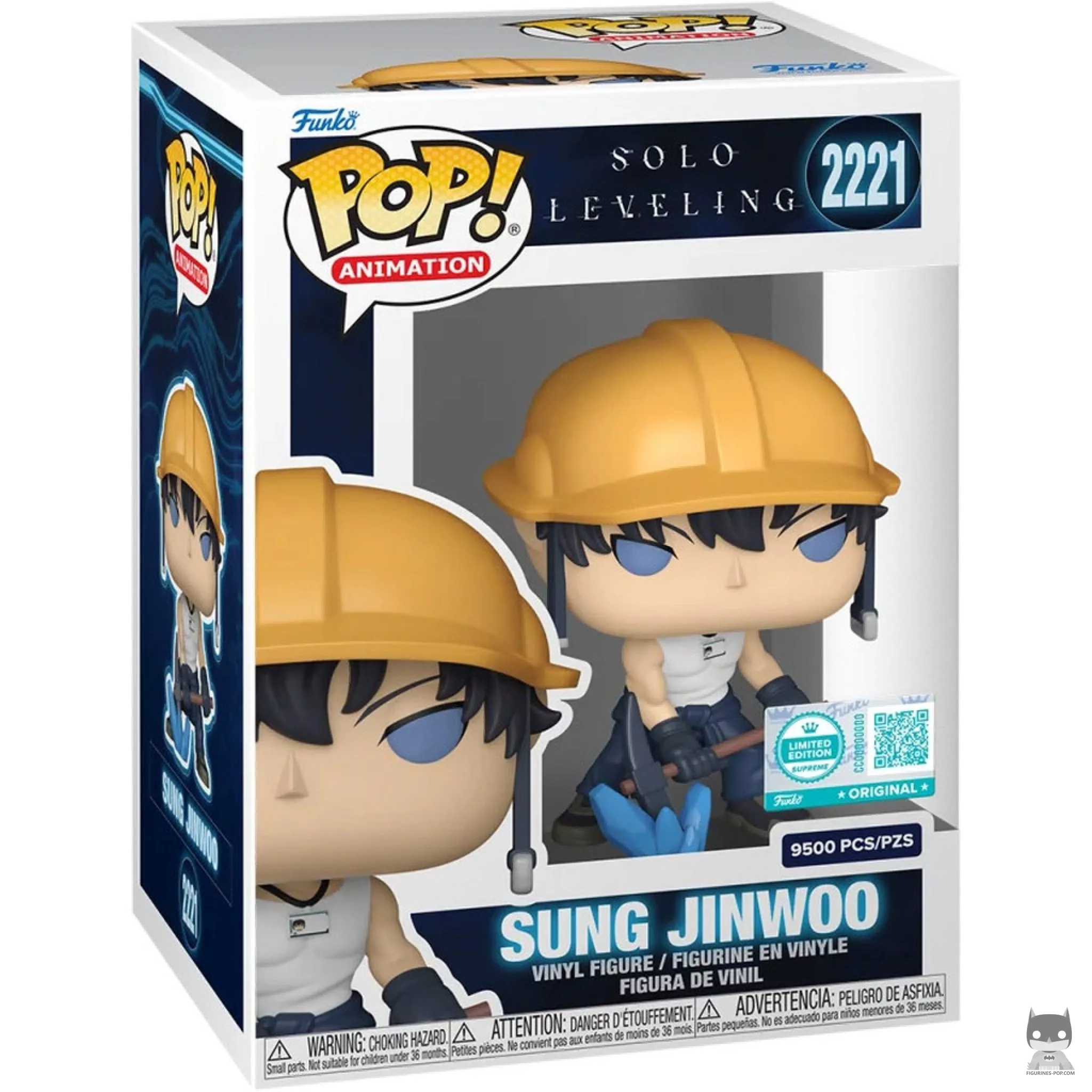 Figurine Funko POP Sung Jinwoo (Mining) avec boîte