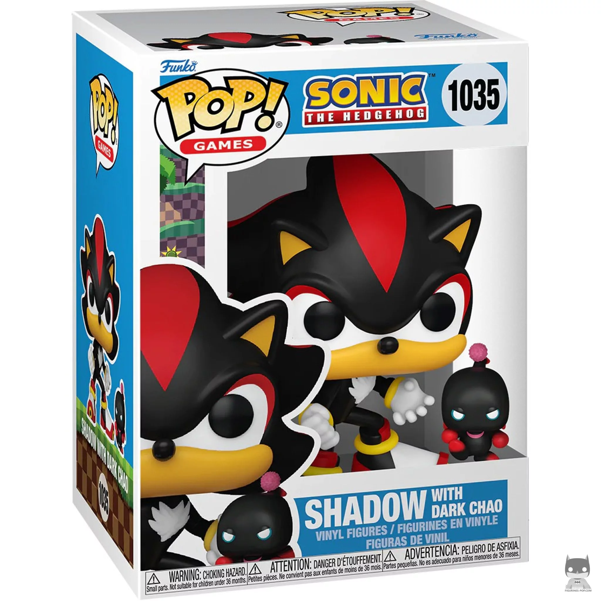 Figurine Funko POP Shadow avec Dark Chao avec boîte