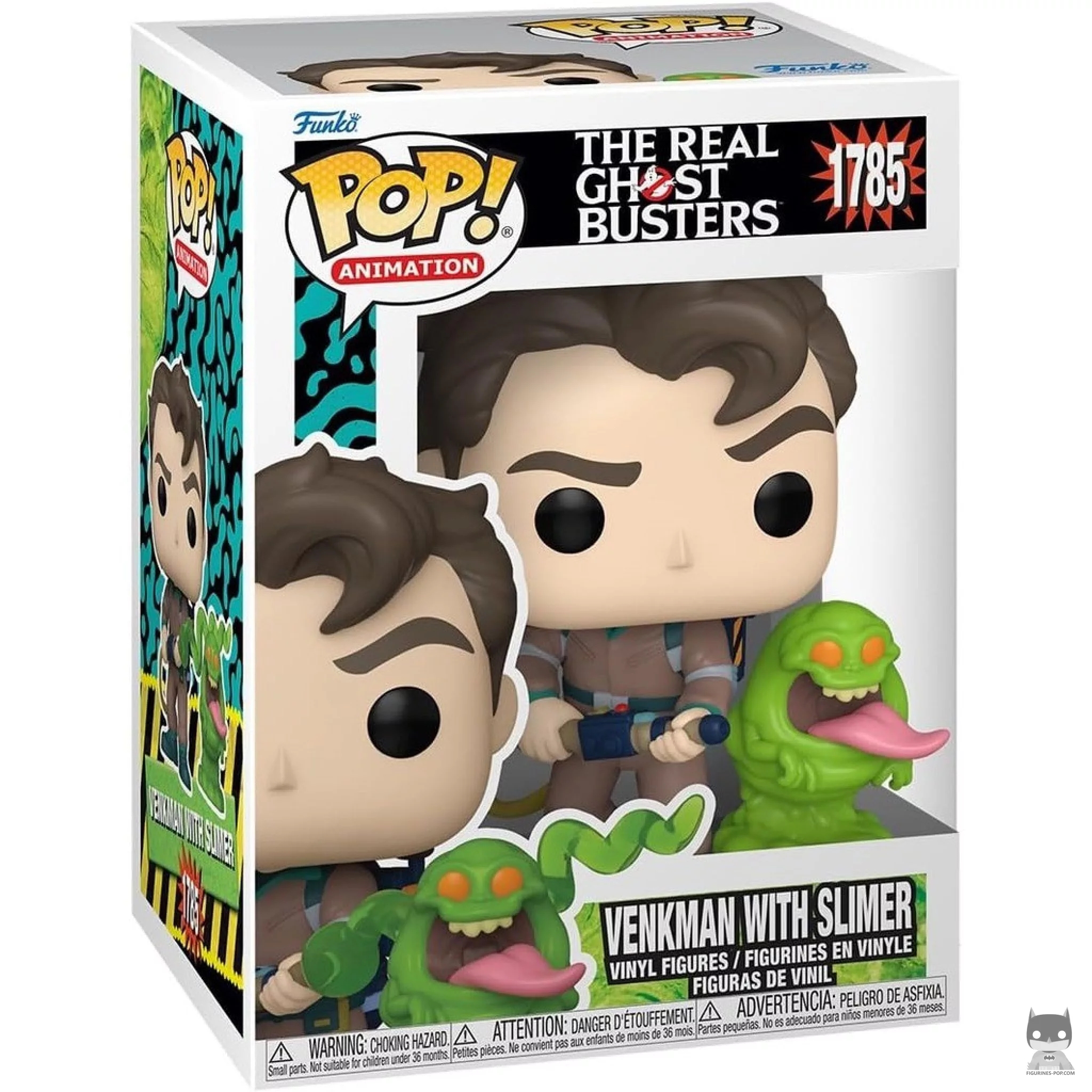 Figurine Funko POP Peter Venkman & Slimer avec boîte