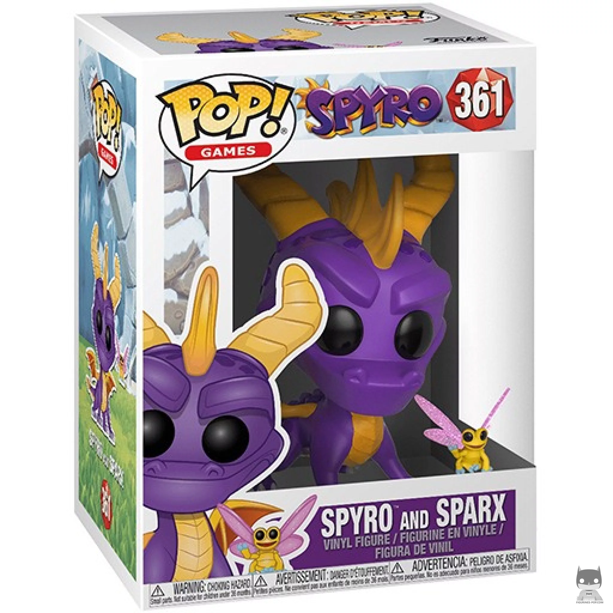 Figurine Funko POP Spyro avec Sparx avec boîte