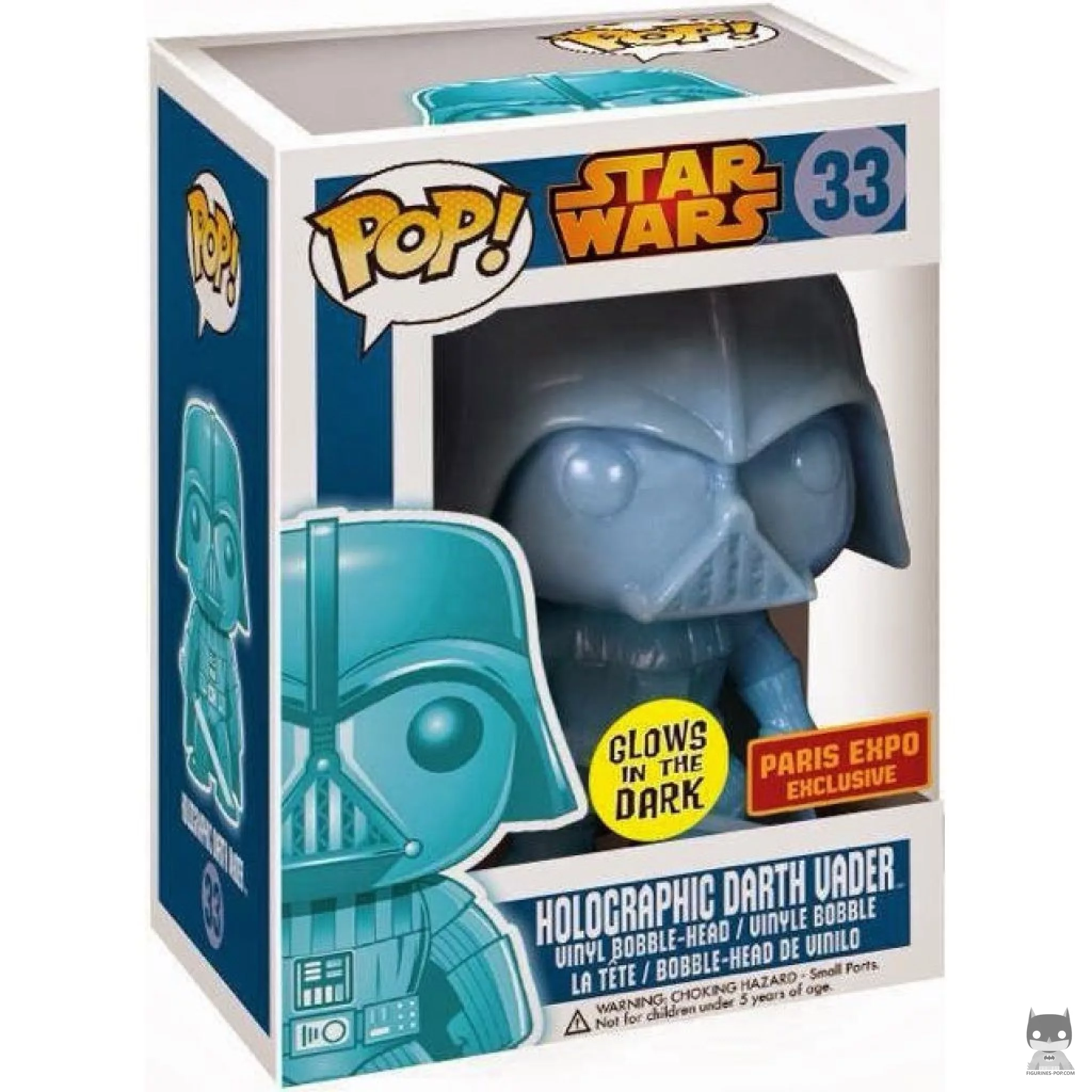 Figurine Funko POP Dark Vador Holographique (Glow in the Dark) avec boîte