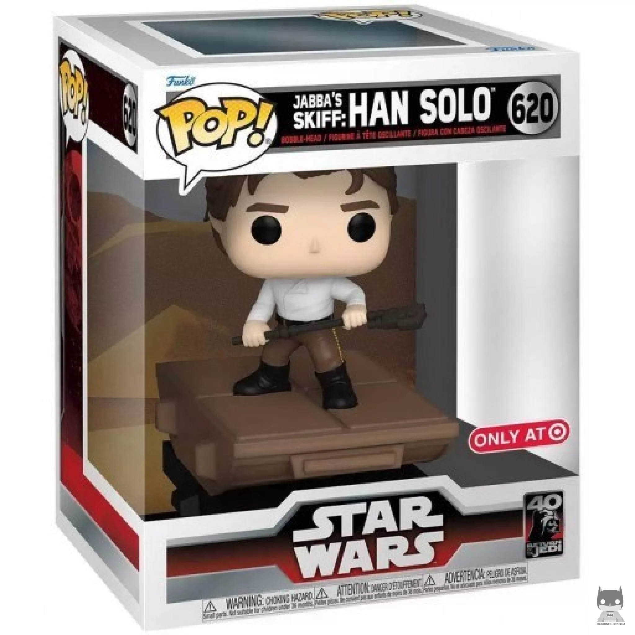 Figurine Funko POP Jabba'S Skiff : Han Solo avec boîte