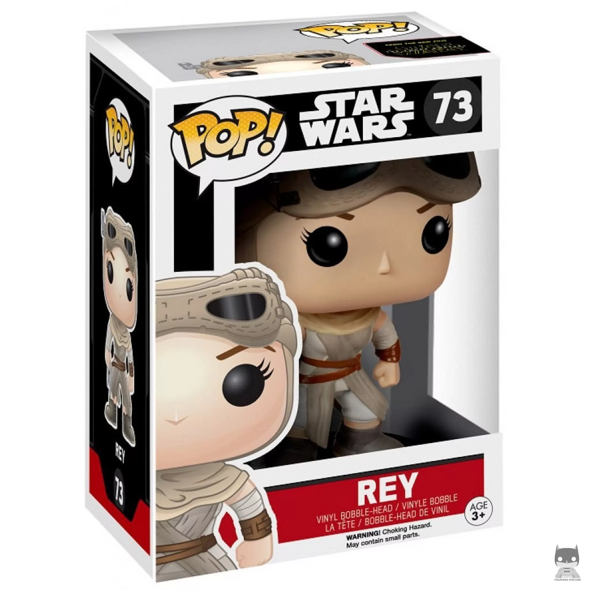 Figurine Funko POP Rey avec Lunettes avec boîte