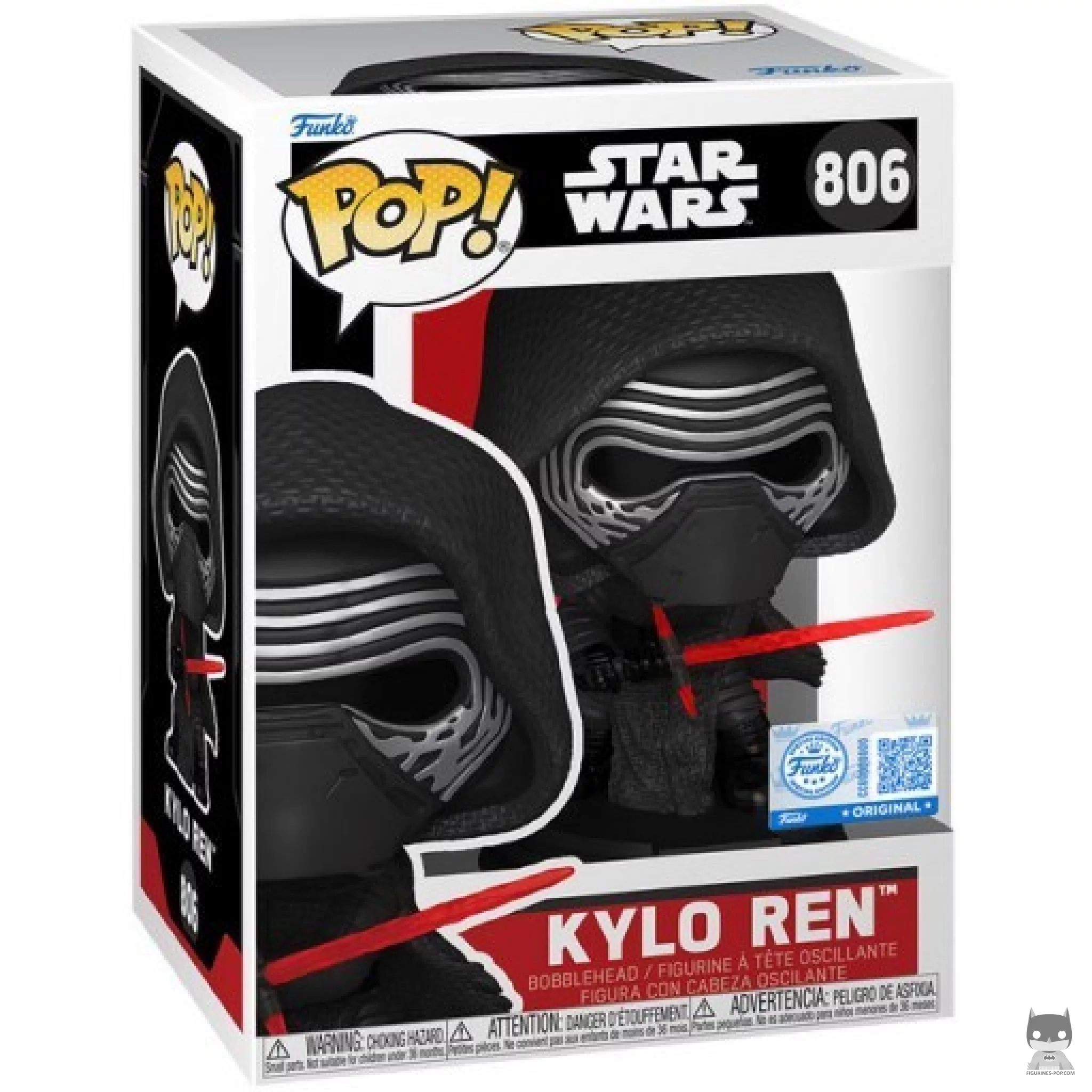 Figurine Funko POP Kylo Ren avec boîte