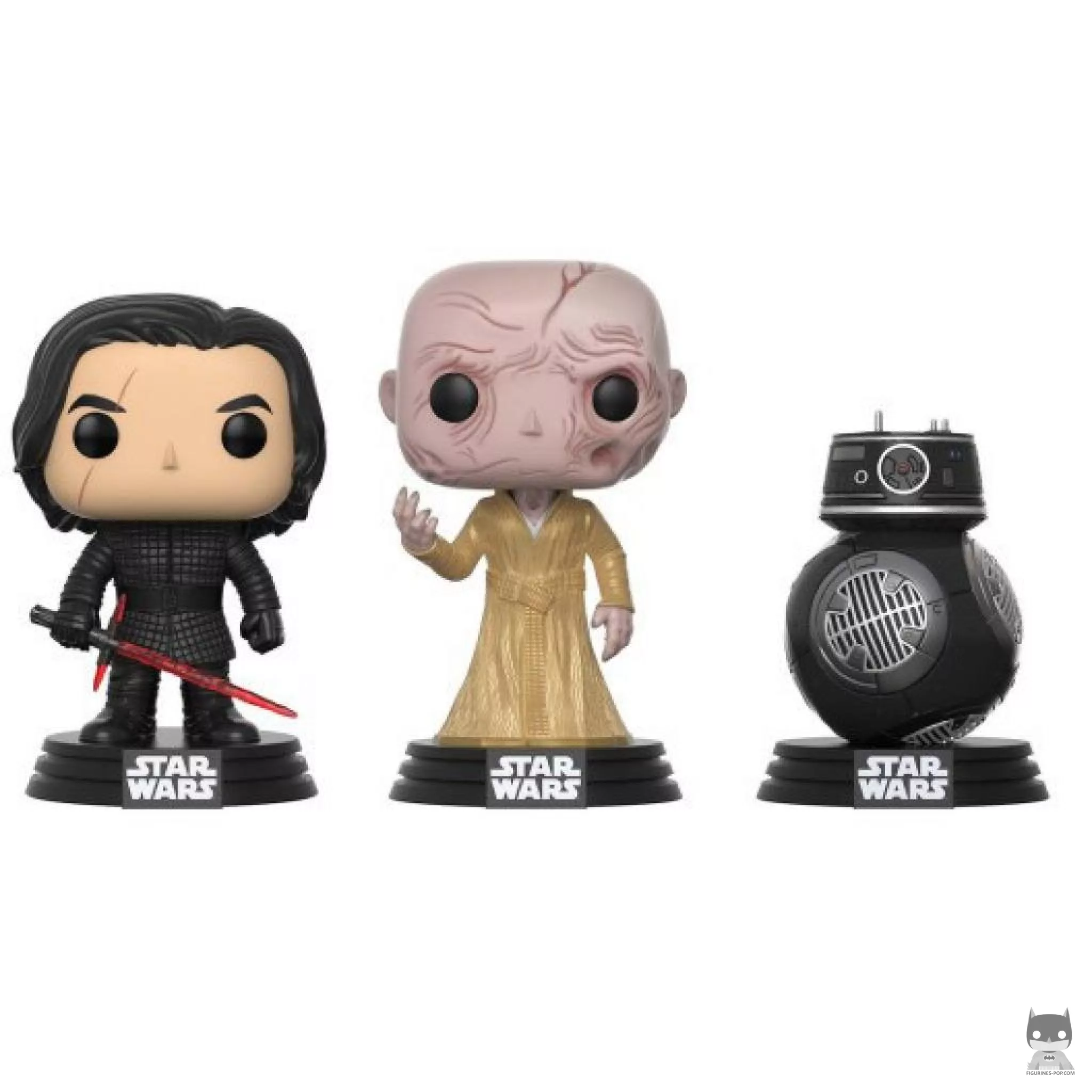 Figurine Funko POP Les Méchants (Kylo Ren, Suprême Leader Snoke & BB-9E) (Star Wars : Episode VIII, Les Derniers Jedi)