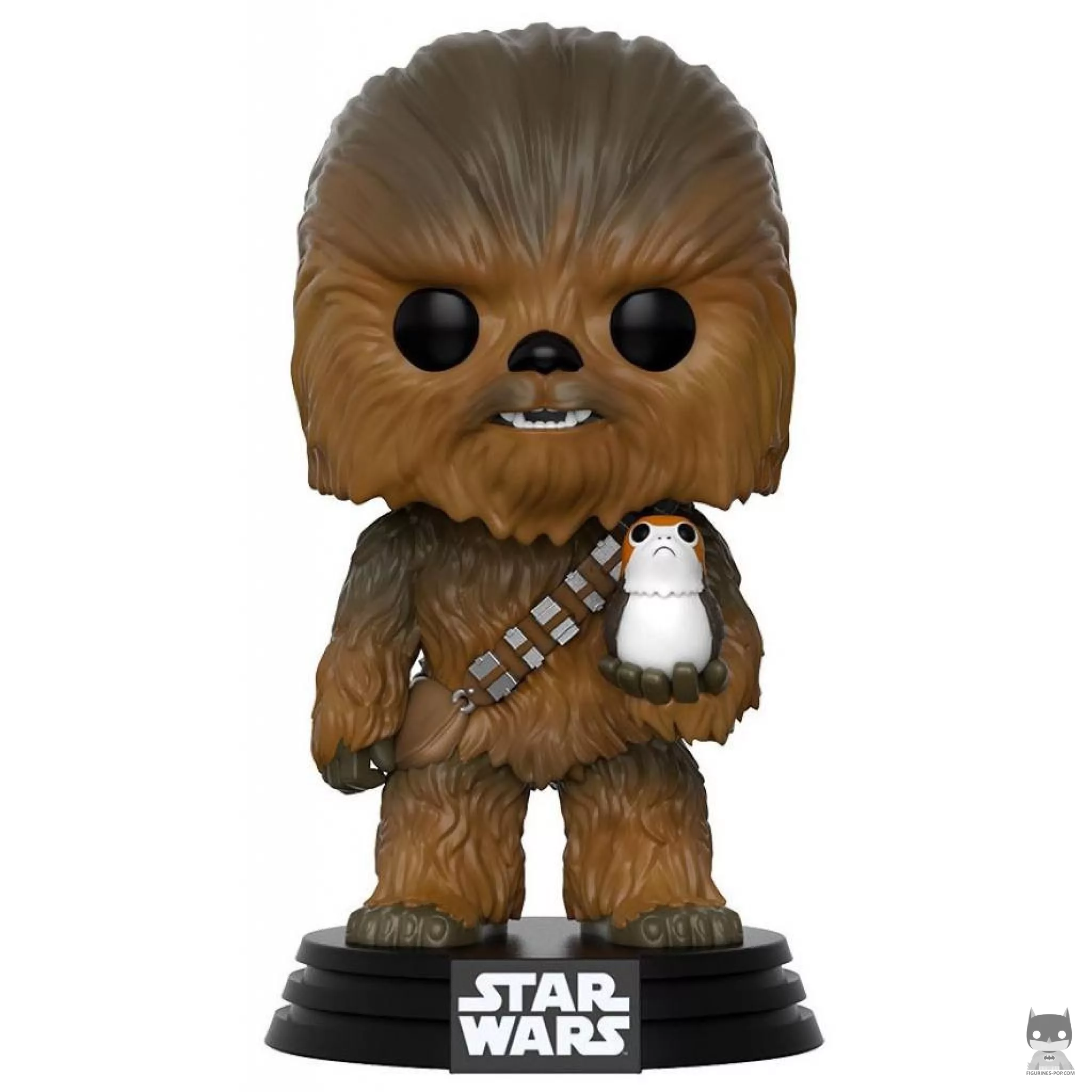 Figurine Funko POP Chewbacca avec Porgs (Star Wars : Episode VIII, Les Derniers Jedi)