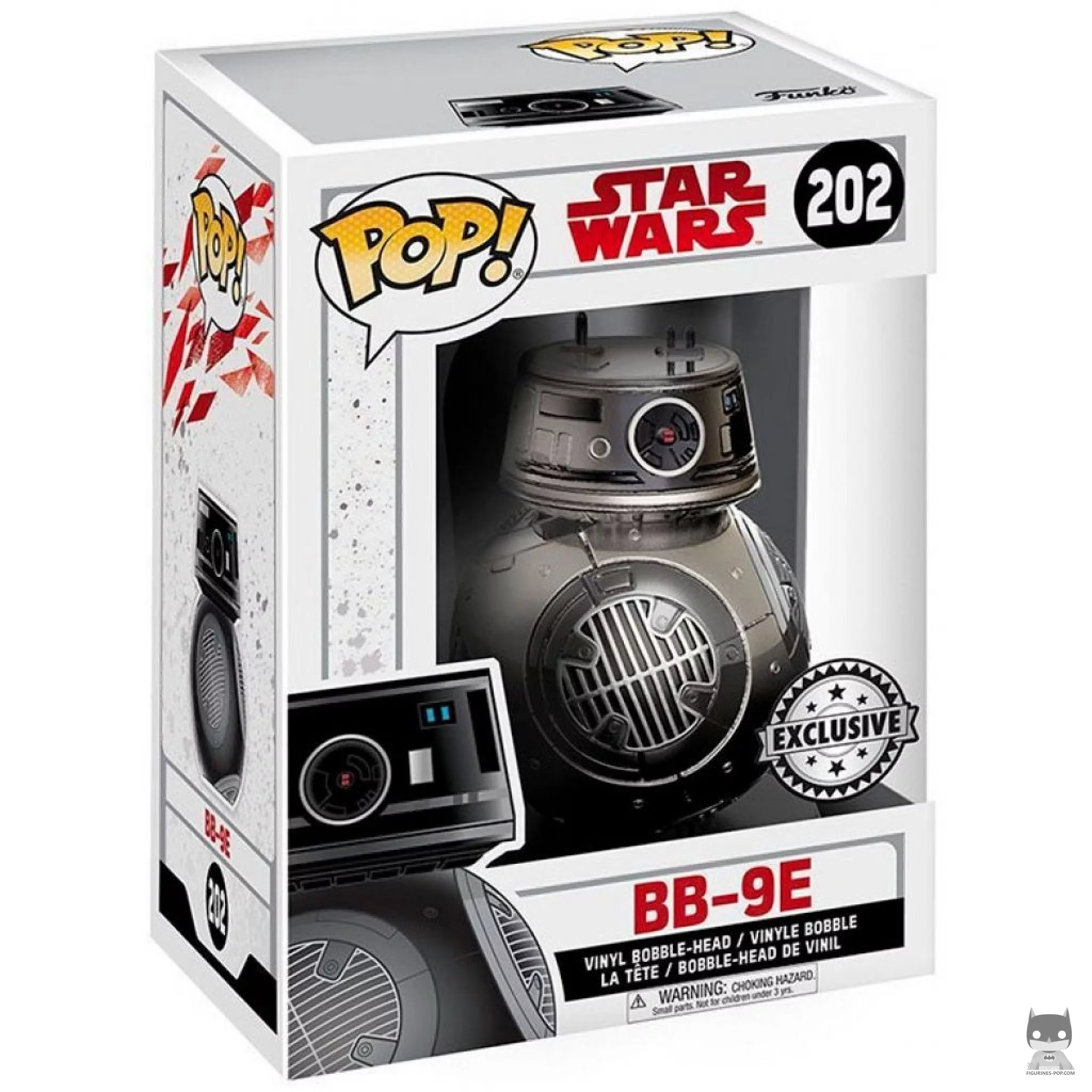 Figurine Funko POP BB-9E (Chrome) avec boîte