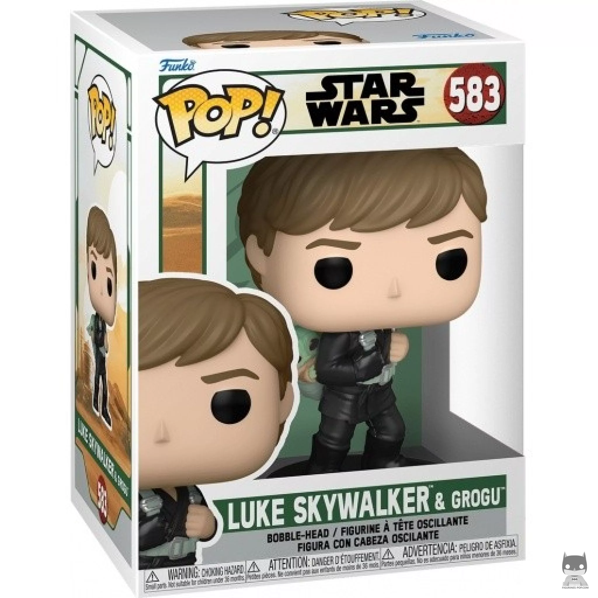 Figurine Funko POP Luke Skywalker & Grogu avec boîte
