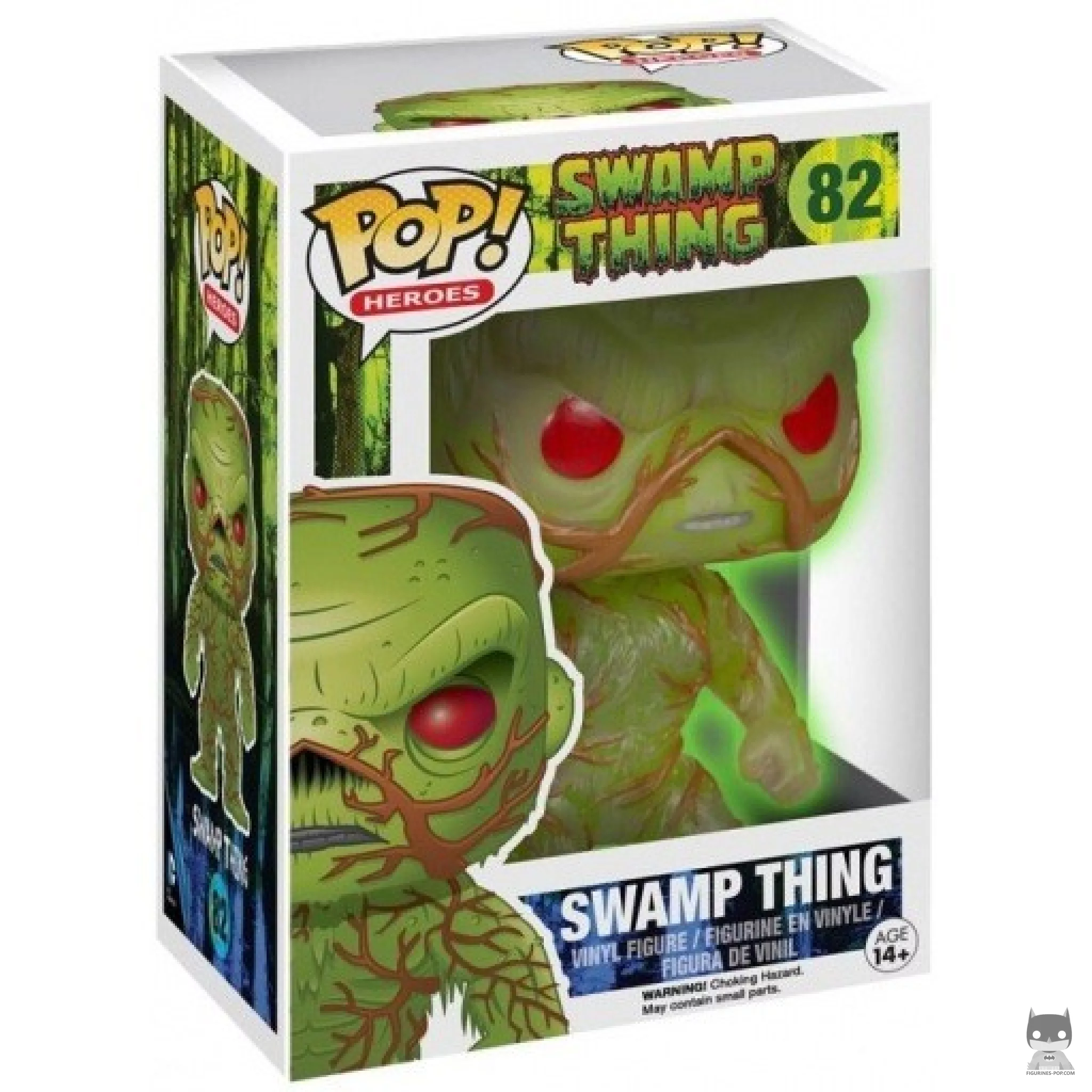 Figurine Funko POP Swamp Thing (Glow in the Dark) avec boîte