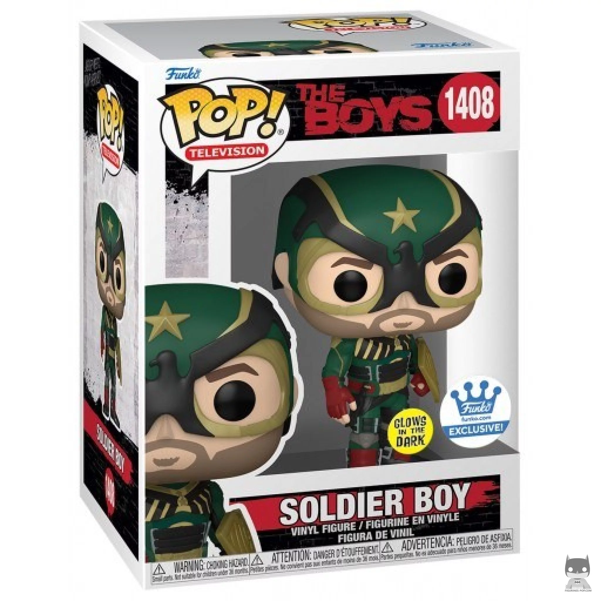 Figurine Funko POP Soldier Boy (Glow in the Dark) avec boîte