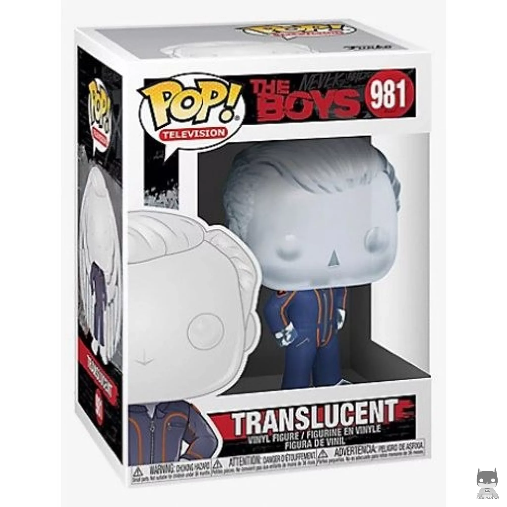 Figurine Funko POP Translucide (Clear) avec boîte