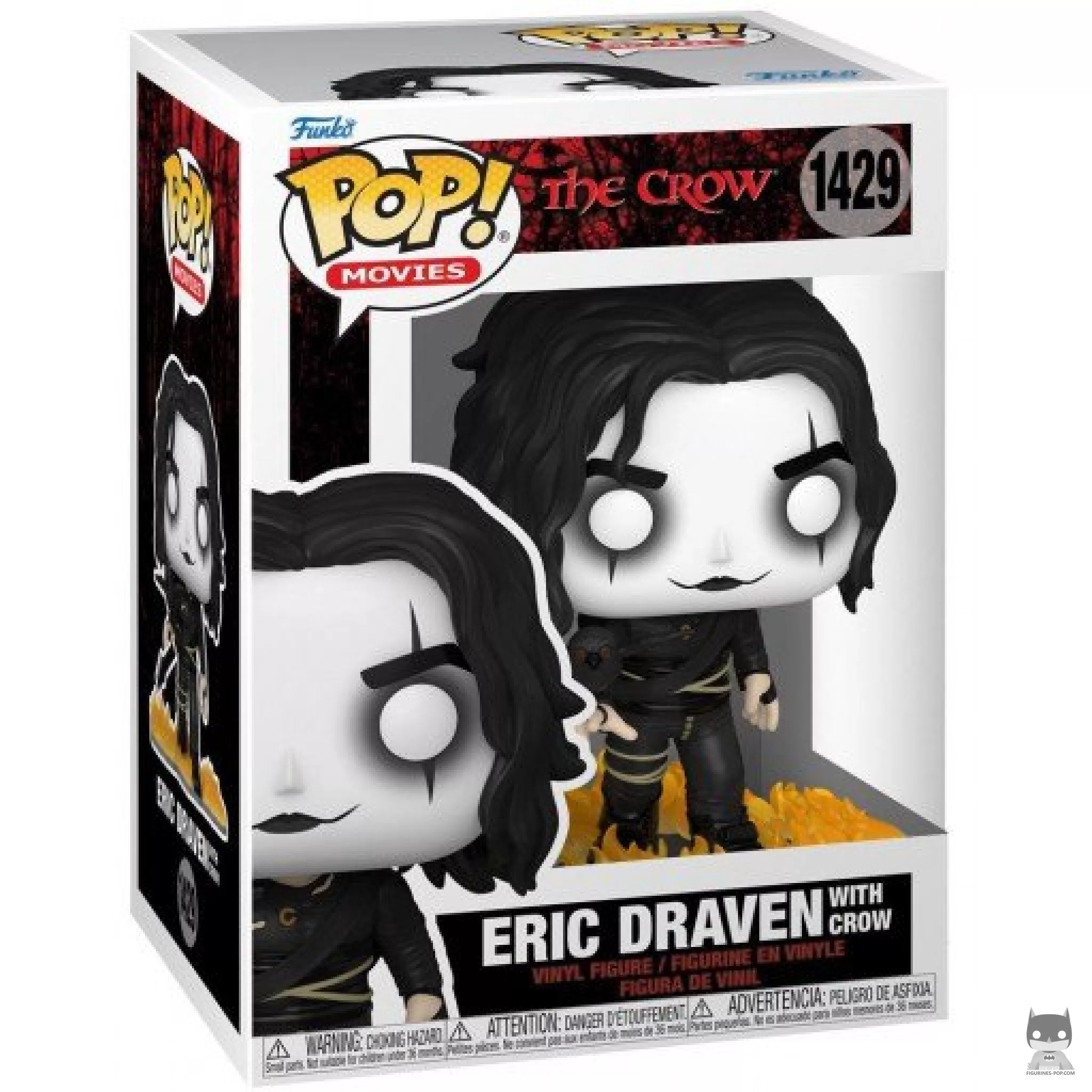 Figurine Funko POP Eric Draven avec Corbeau avec boîte