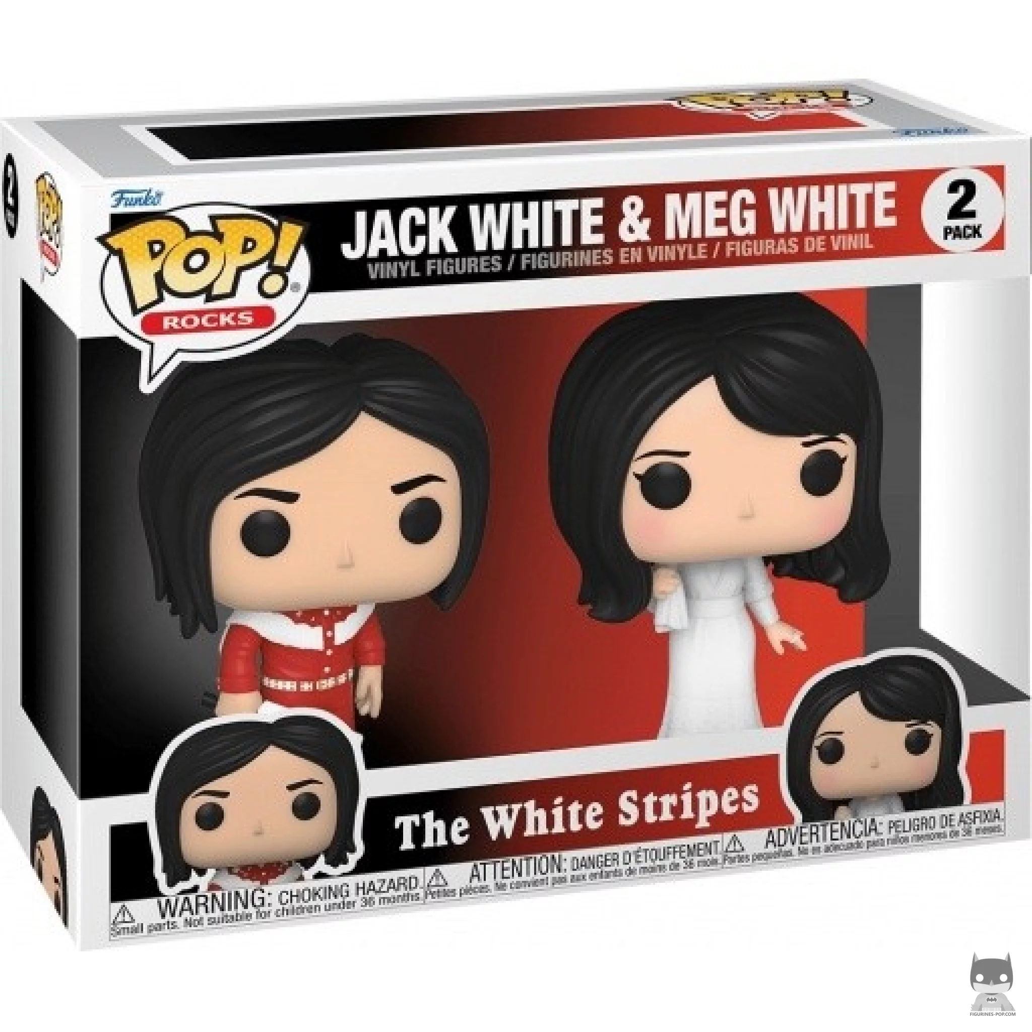 Figurine Funko POP Jack White & Meg White avec boîte