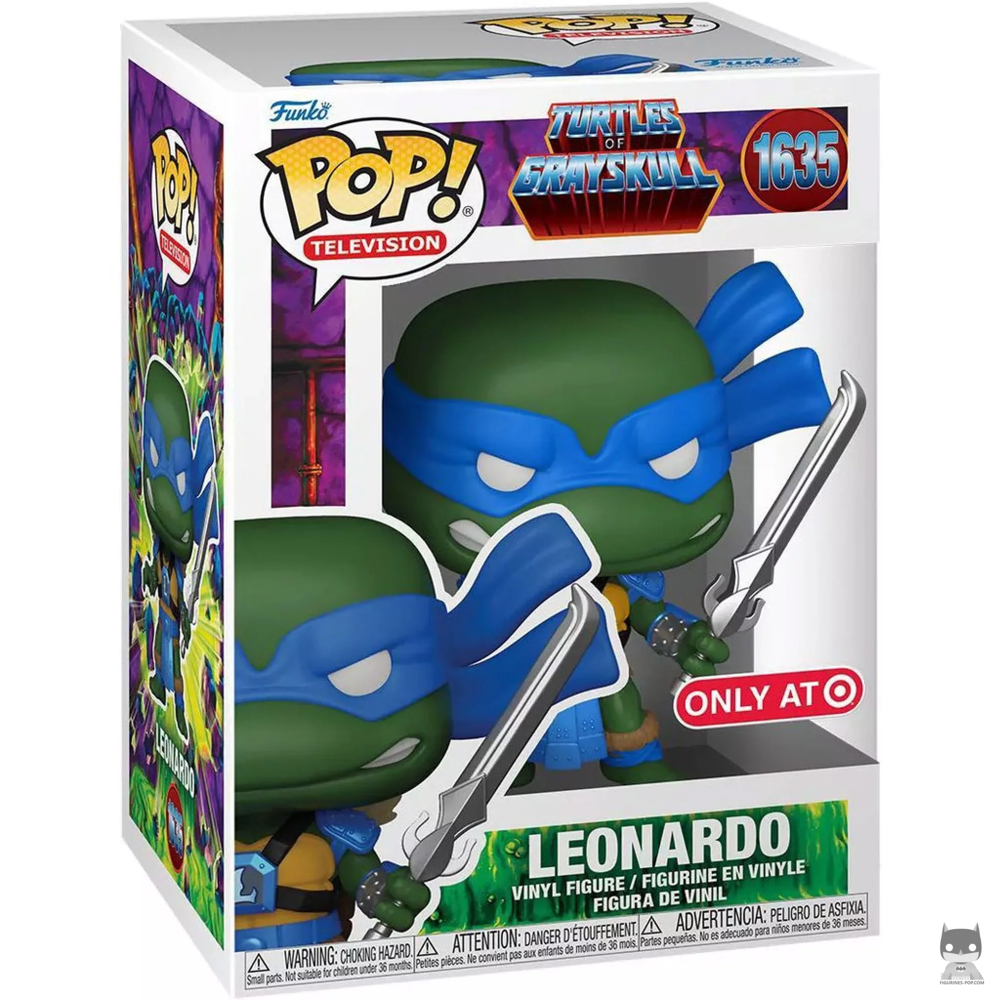 Figurine Funko POP Leonardo (Turtles of Grayskull) avec boîte