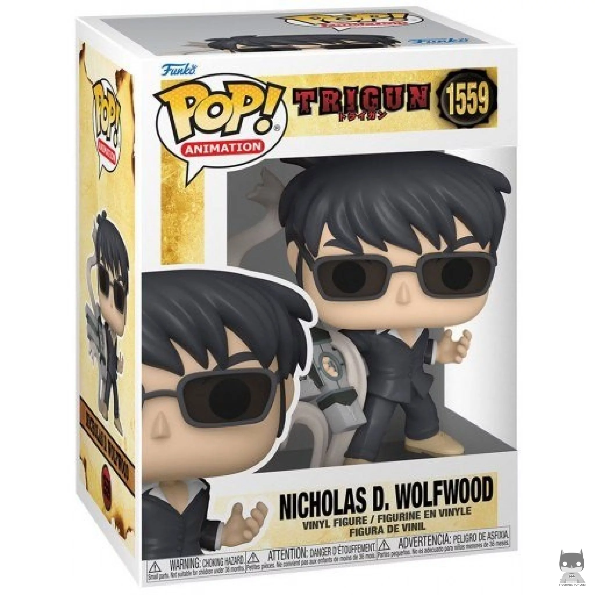 Figurine Funko POP Nicholas D. Wolfwood avec boîte