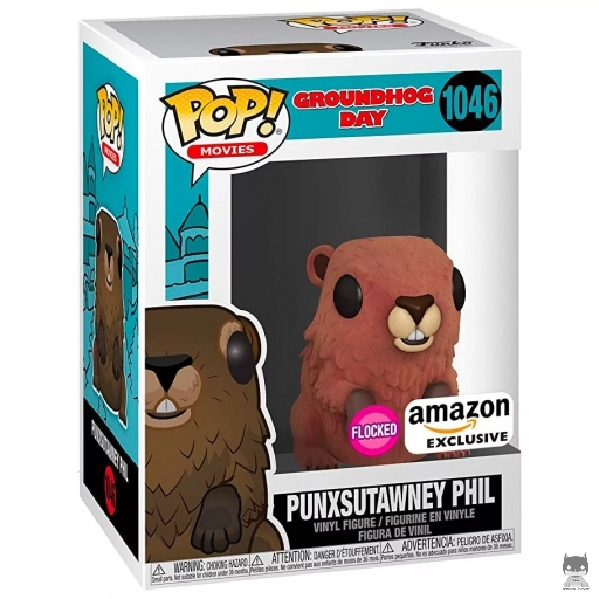 Figurine Funko POP Punxsutawney Phil (Flocked) avec boîte