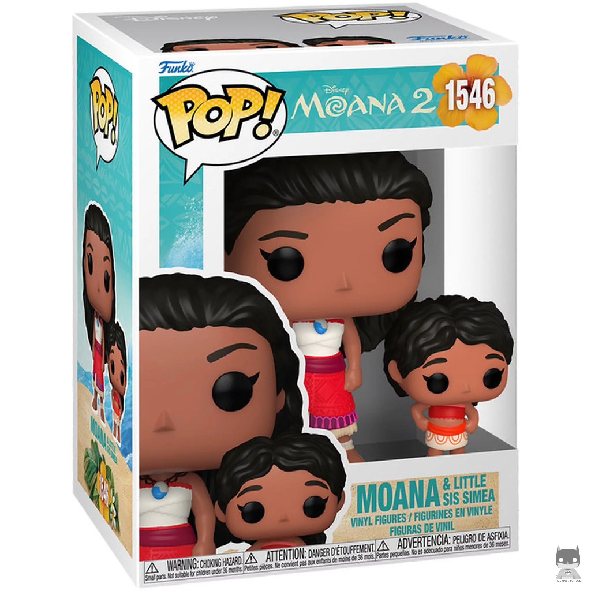 Figurine Funko POP Vaiana & sa petite sœur Simea avec boîte