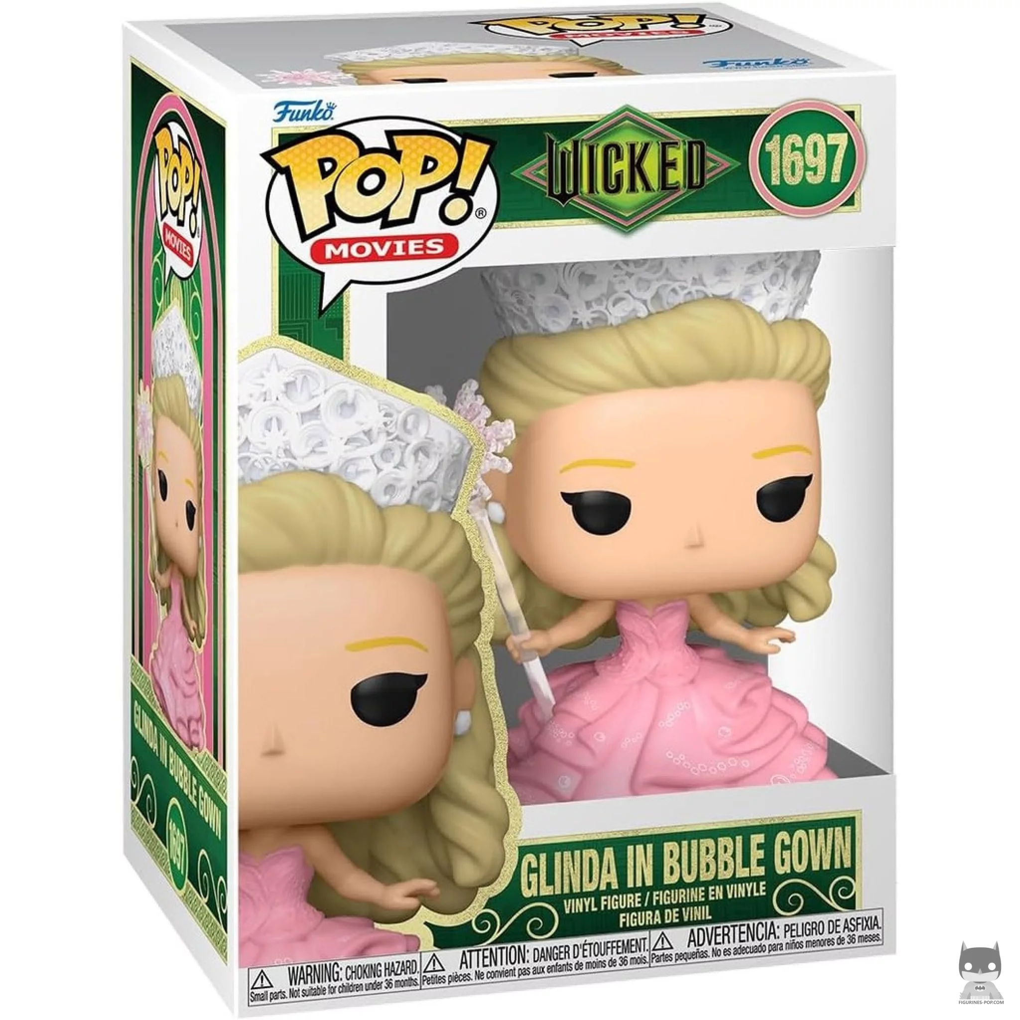 Figurine Funko POP Glinda en robe à bulles avec boîte