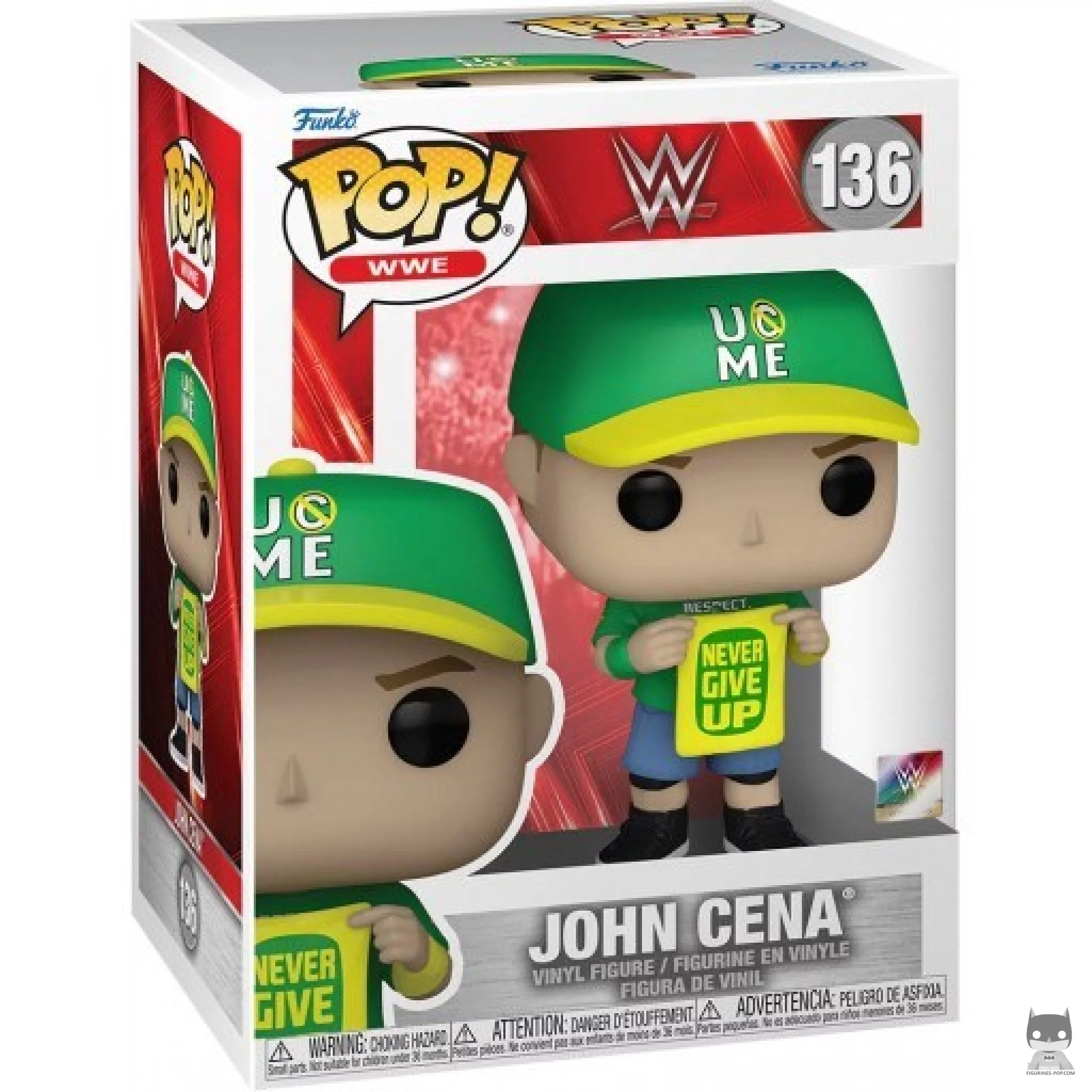 Figurine Funko POP John Cena (Never Give Up) avec boîte