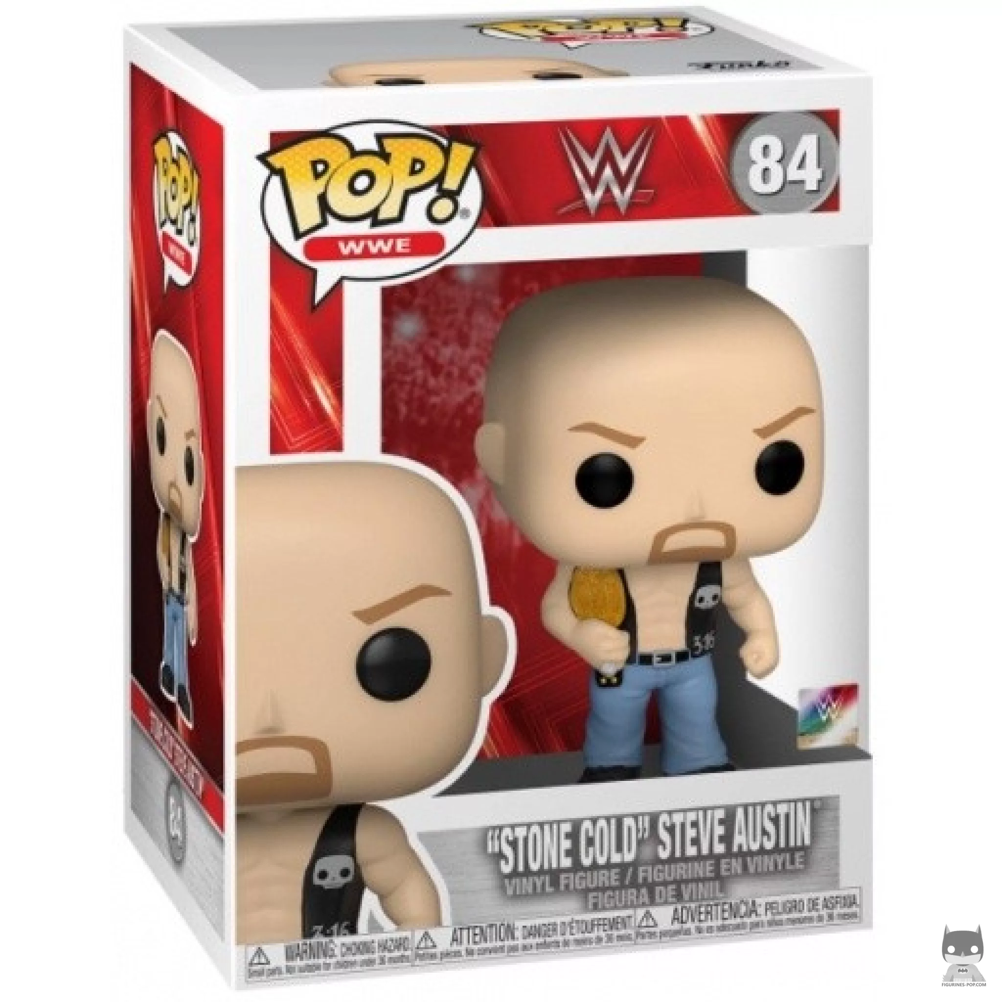 Figurine Funko POP "Stone Cold" Steve Austin avec boîte