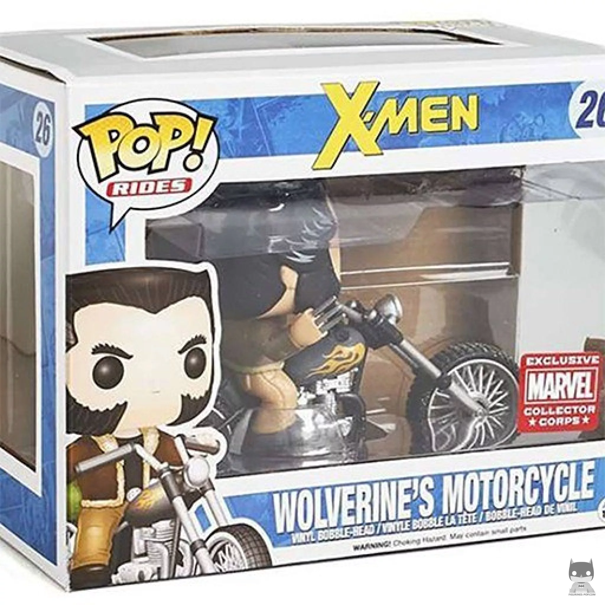 Figurine Funko POP La moto de Wolverine avec boîte