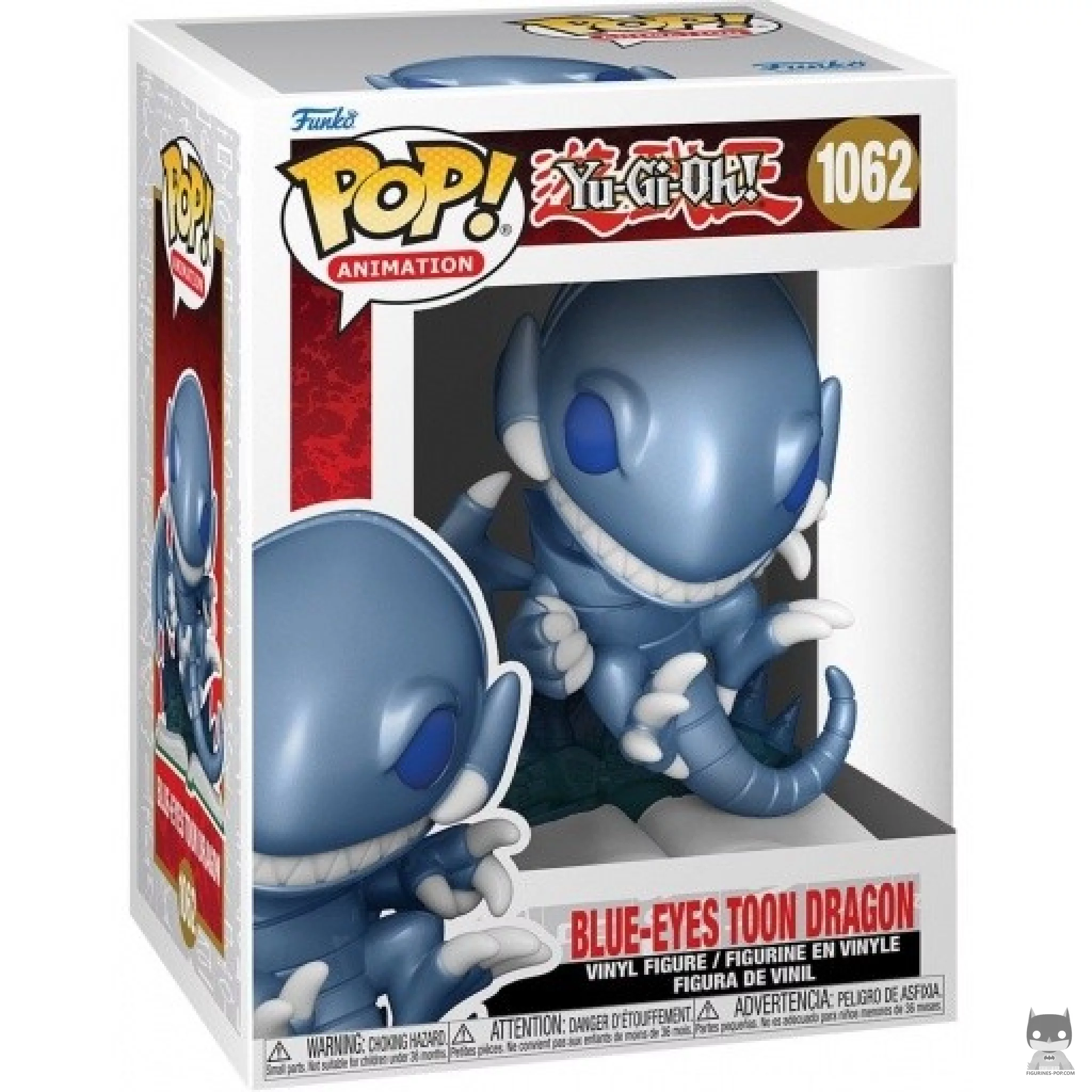 Figurine Funko POP Dragon Toon aux Yeux Bleus (Metallic) avec boîte