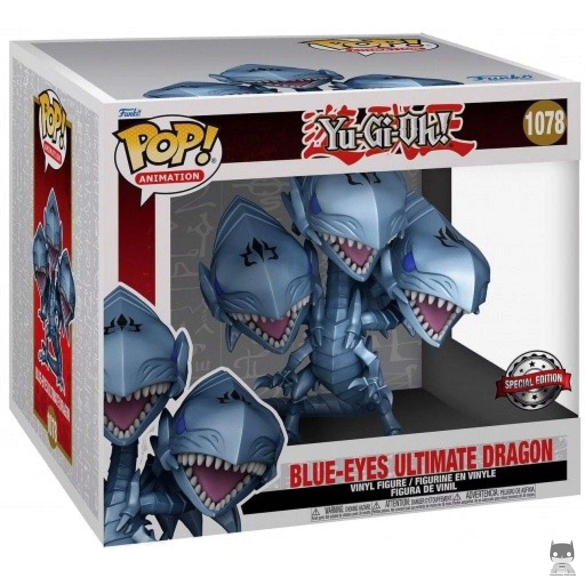 Figurine Funko POP Dragon Ultime aux Yeux Bleus (Metallic & Supersized) avec boîte