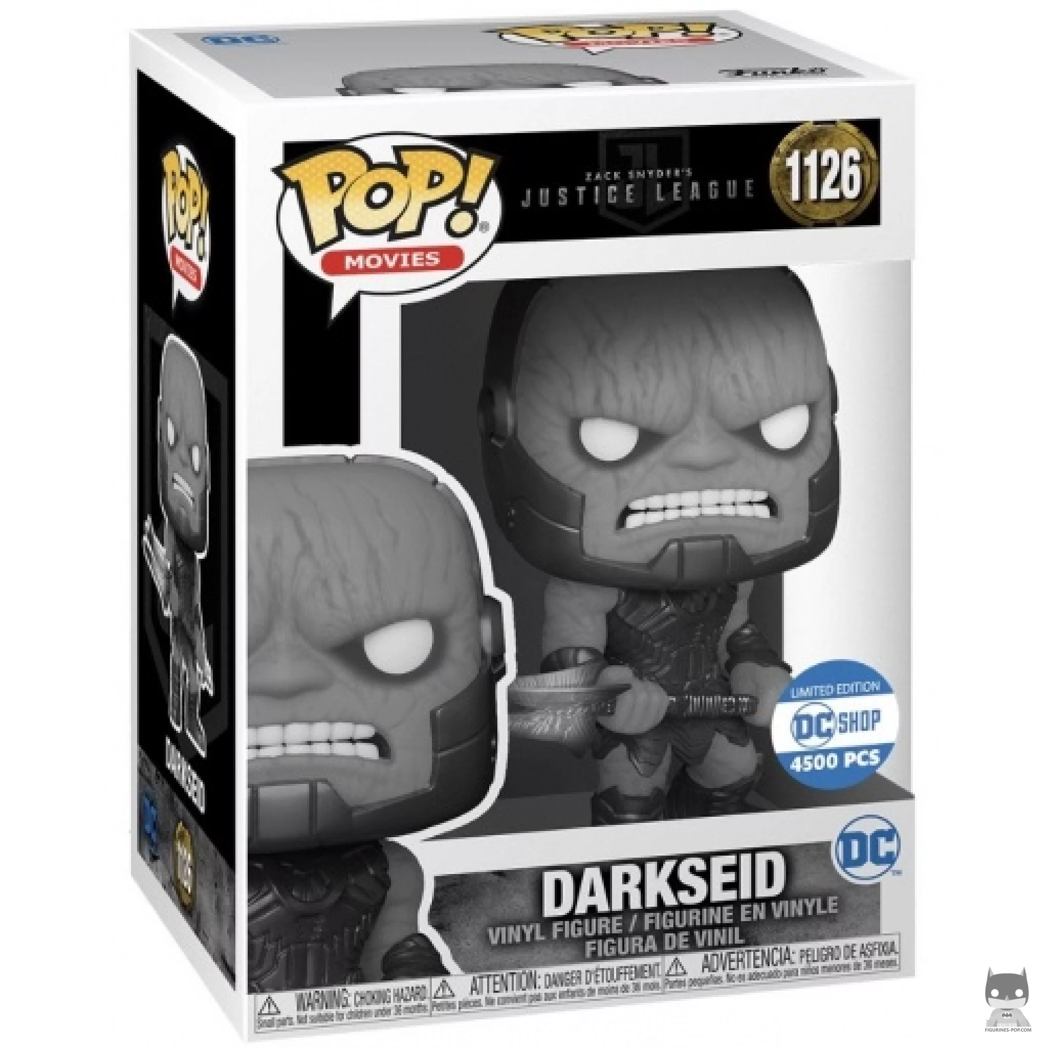 Figurine Funko POP Darkseid (Noir & Blanc) avec boîte