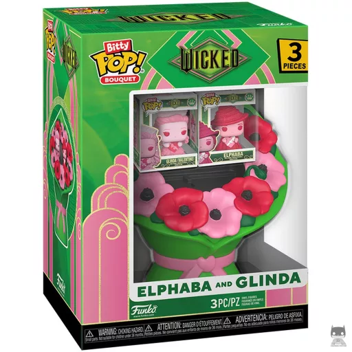 Figurine Funko POP Elphaba & Glinda Bouquet (Saint-Valentin) (Wicked)